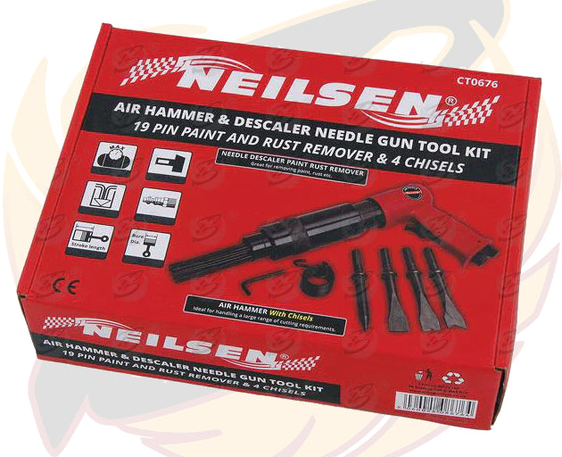 NEILSEN AIR HAMMER & DESCALER NEEDLE GUN TOOL KIT