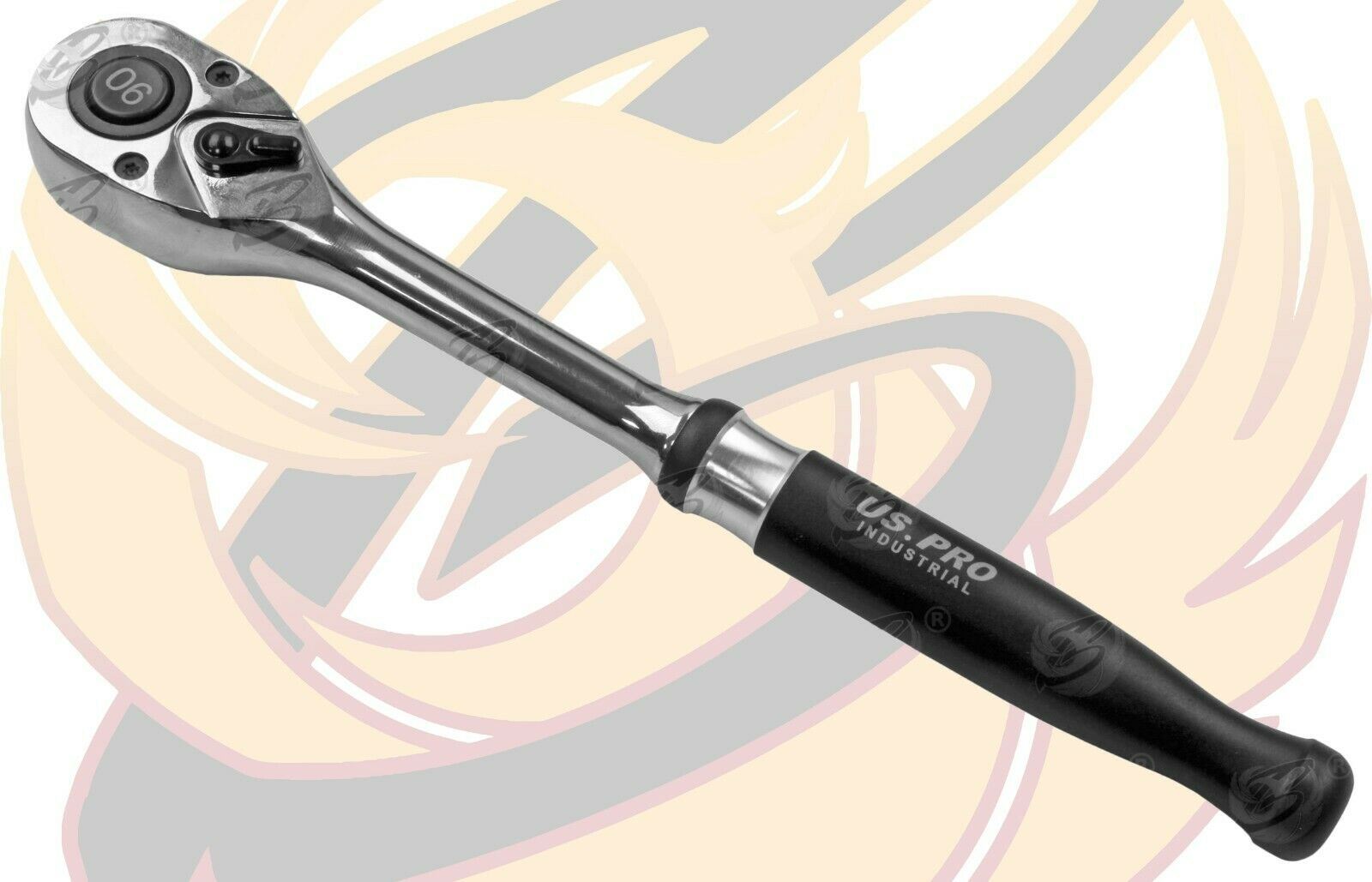 US PRO INDUSTRIAL 1/2" DRIVE 90 TOOTH RATCHET HANDLE