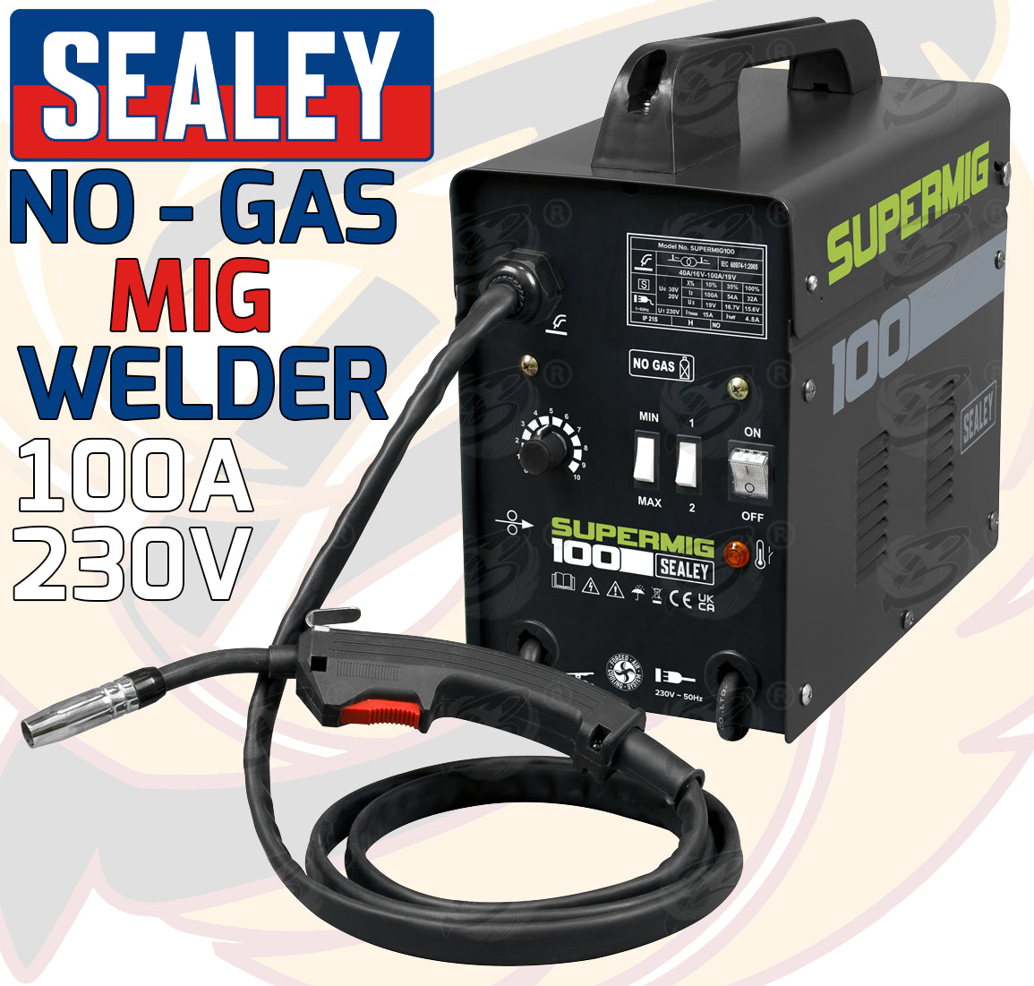 SEALEY MIG WELDER 100A 240V HIGH OUTPUT WELDER