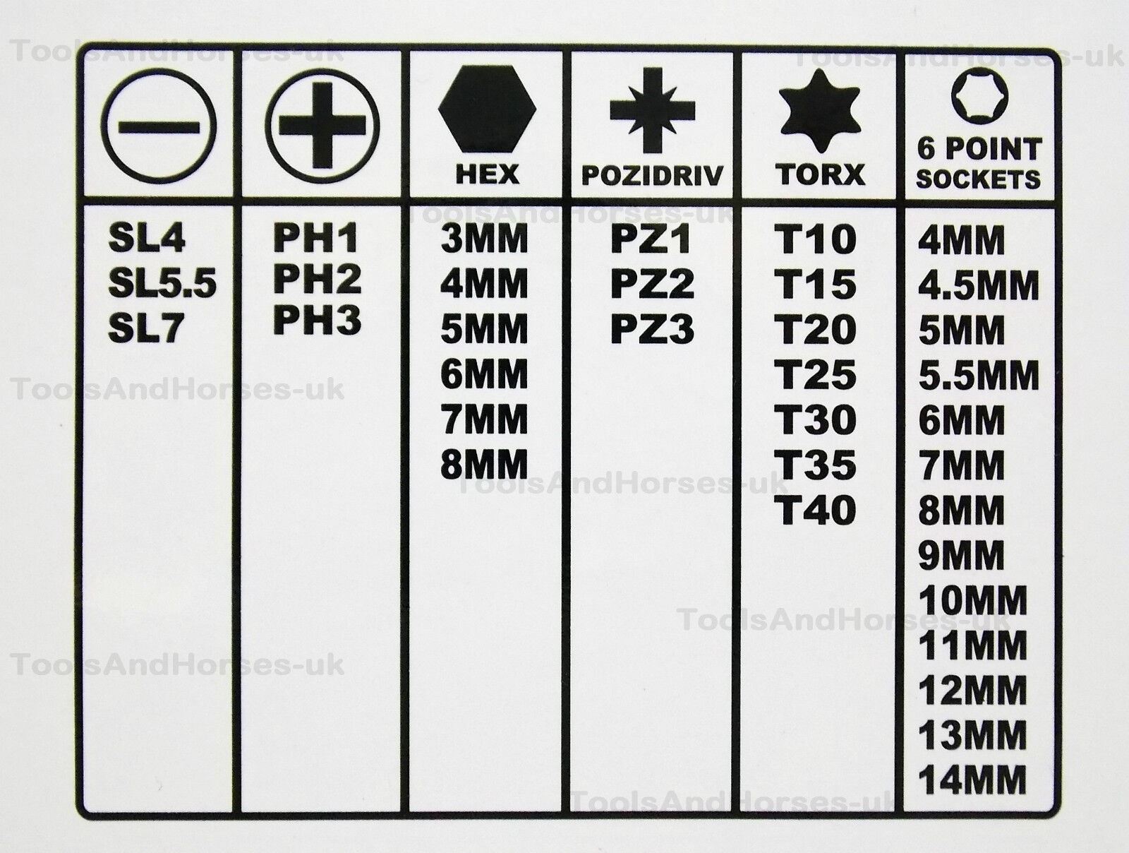 US Pro 46 Piece 1/4" Drive Socket & Bit Set 4mm - 14mm 1387