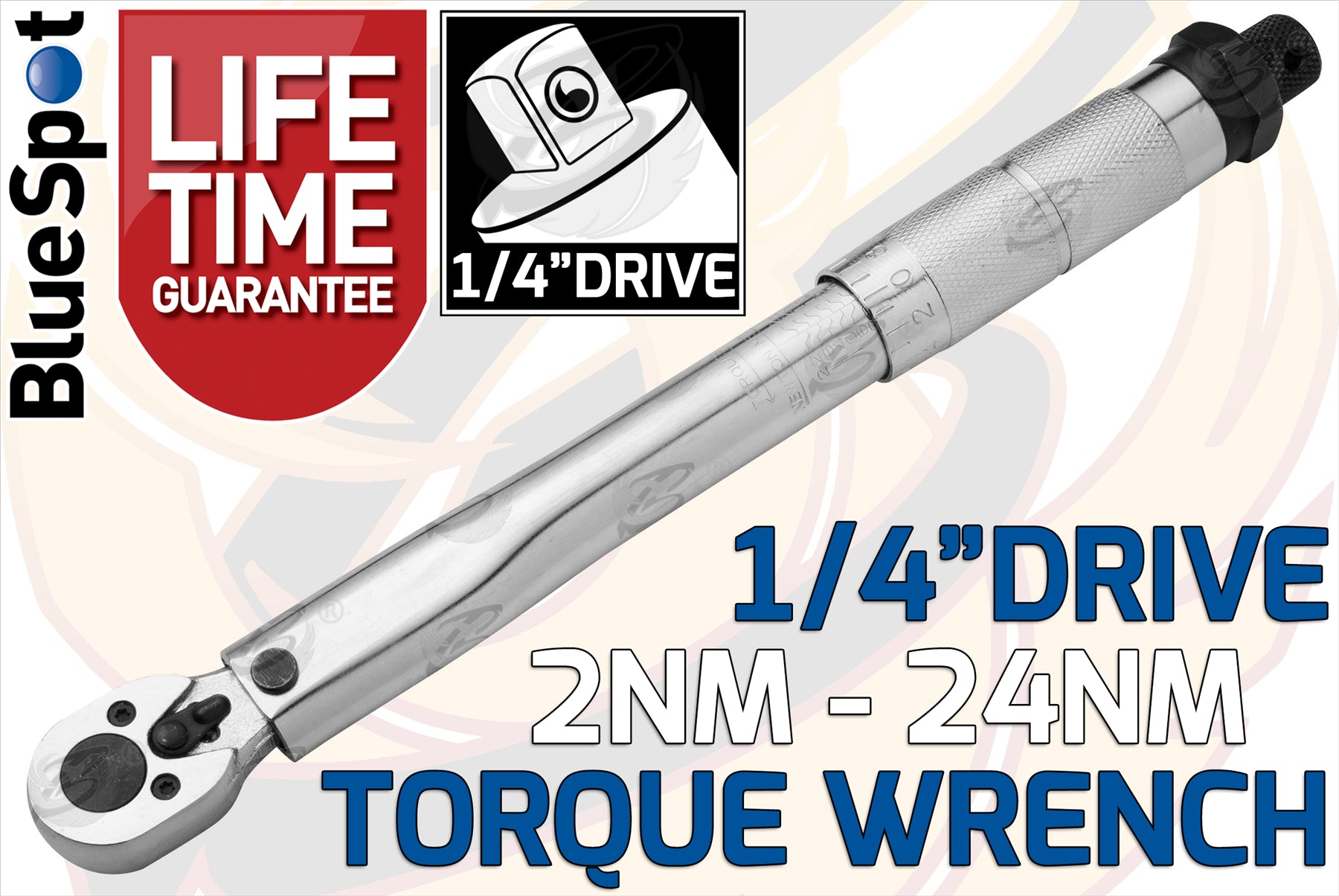 BLUESPOT 3PCS 1/4" & 3/8" & 1/2" DRIVE CALIBRATED TORQUE WRENCH SET 2Nm - 210Nm