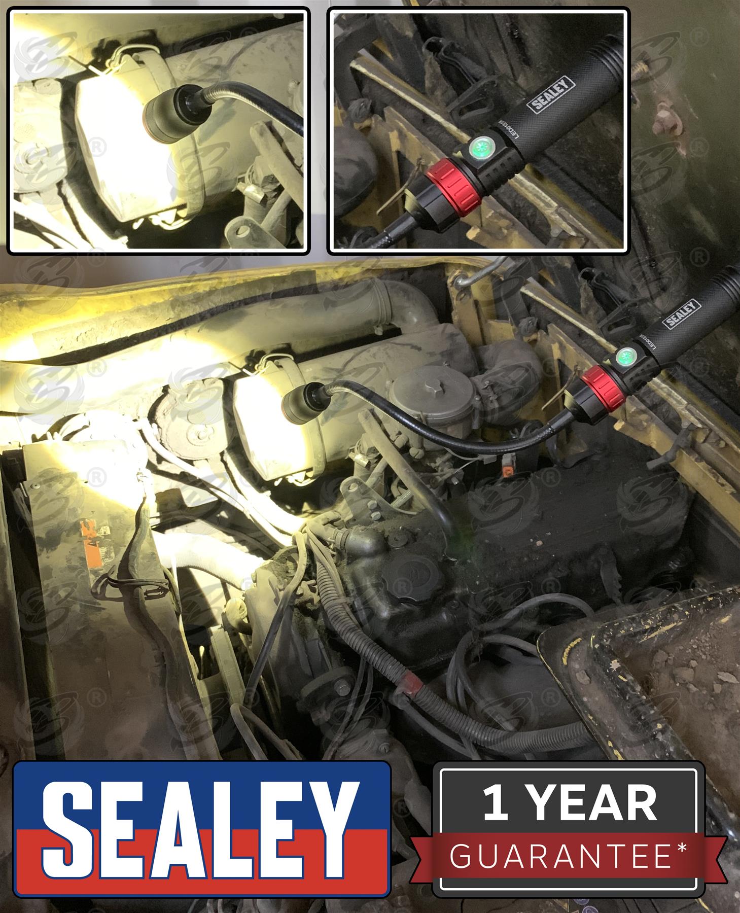 Sealey Rechargeable Cob Led Interchangeable Work Light ( LED0131R )