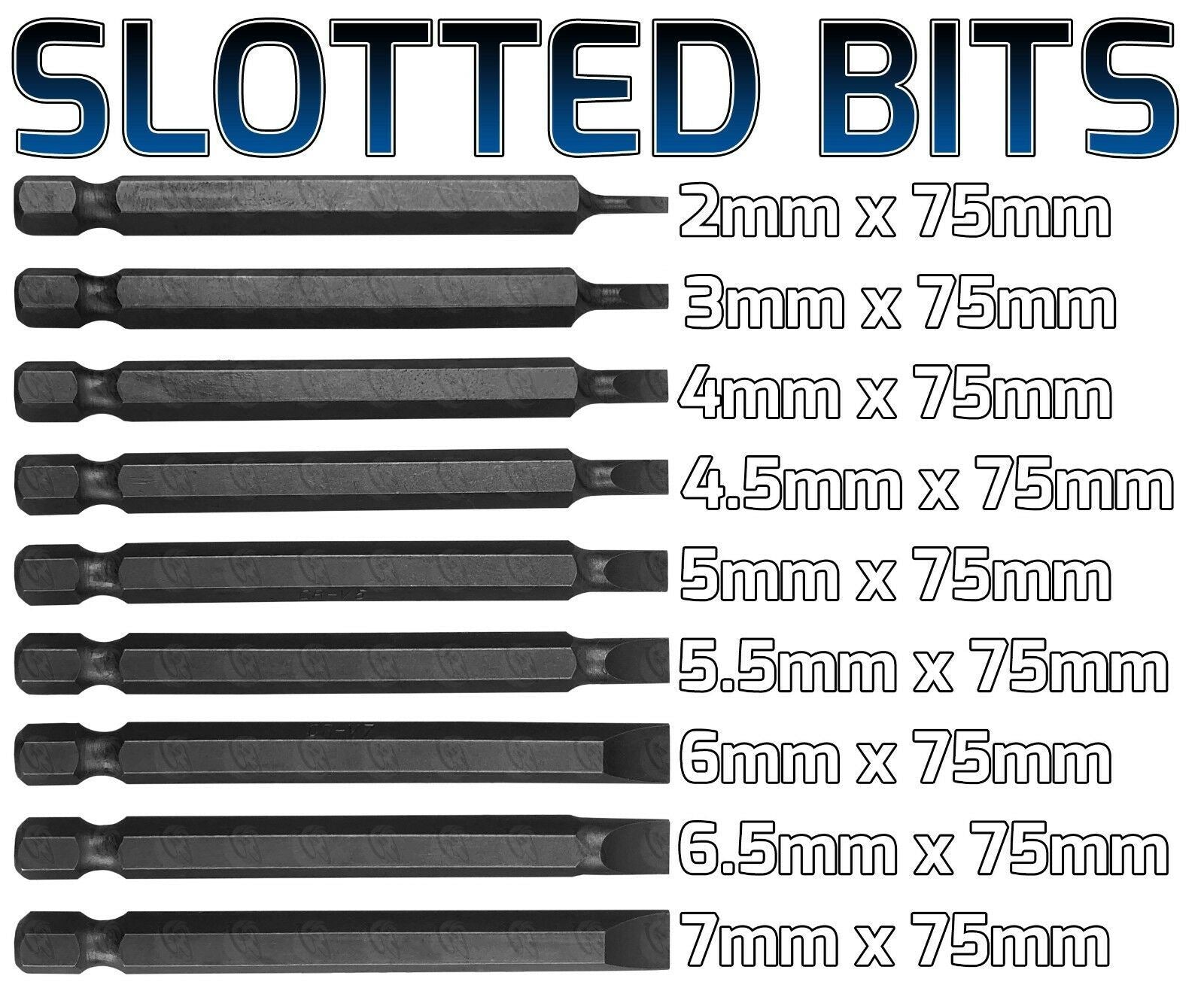 BLUESPOT 36CS 75MM POWER BIT SET