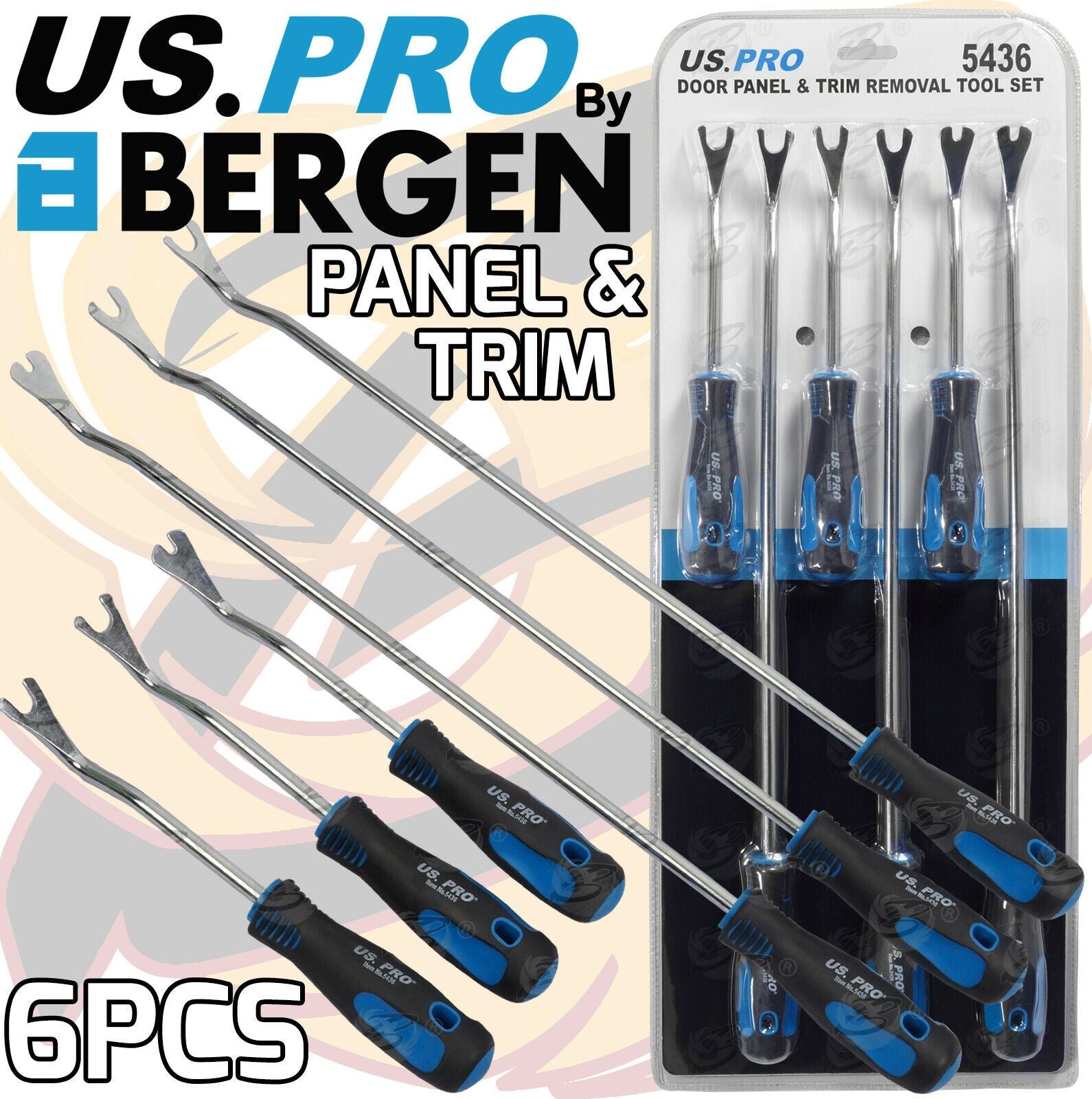 US PRO 6PCS DOOR PANEL & TRIM REMOVER