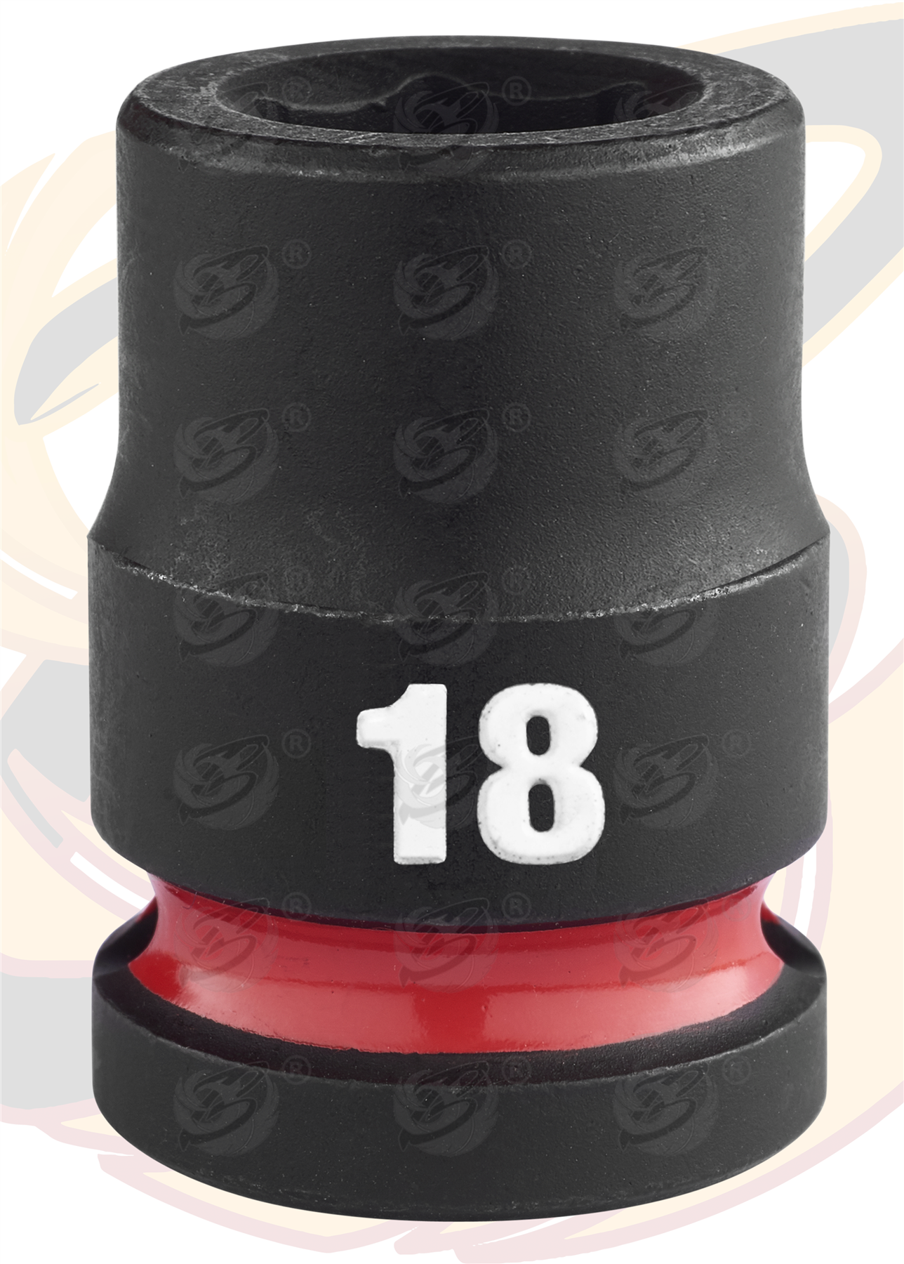 Milwaukee 18mm 1/2" Drive 6 Point Shallow Impact Socket ( Single ) ( 4932480312 )