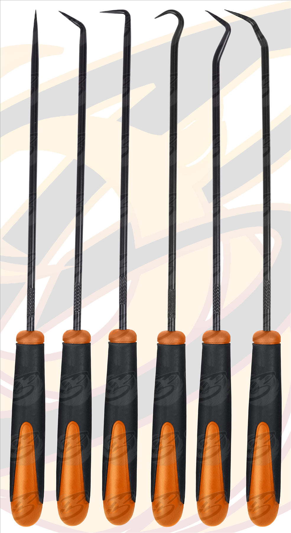 TOOLZONE 6PCS LONG REACH HOOK & PICK SET