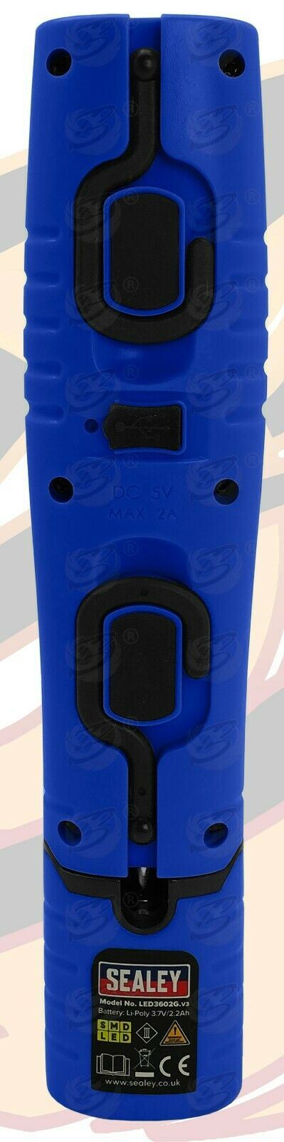 SEALEY RECHARGEABLE SMD LED LI - ION WORK LIGHT ( BLUE )