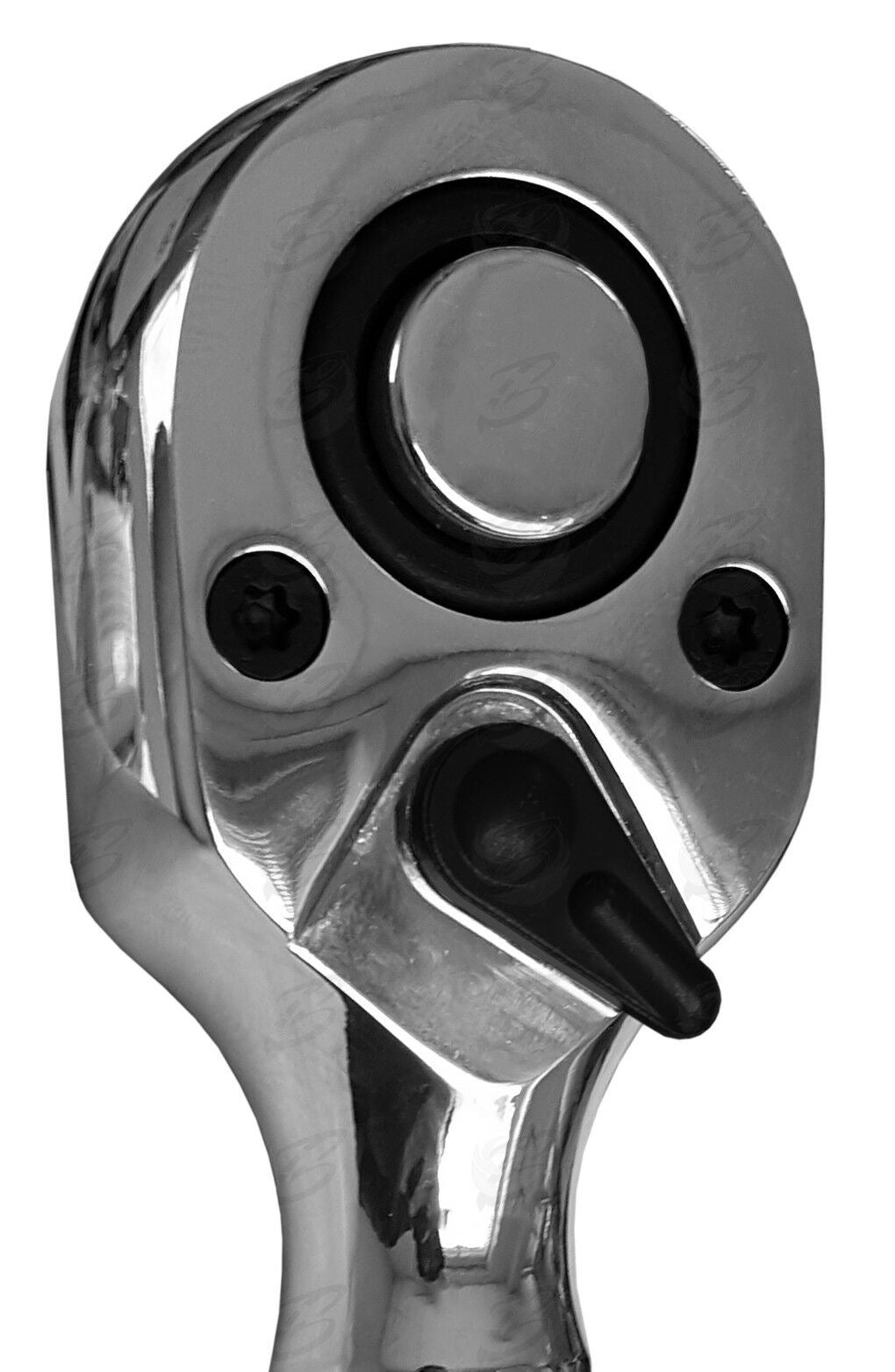 TOOLZONE 3PCS 72 TOOTH STUBBY RATCHET HANDLE SET 1/4" & 3/8" & 1/2" DRIVE