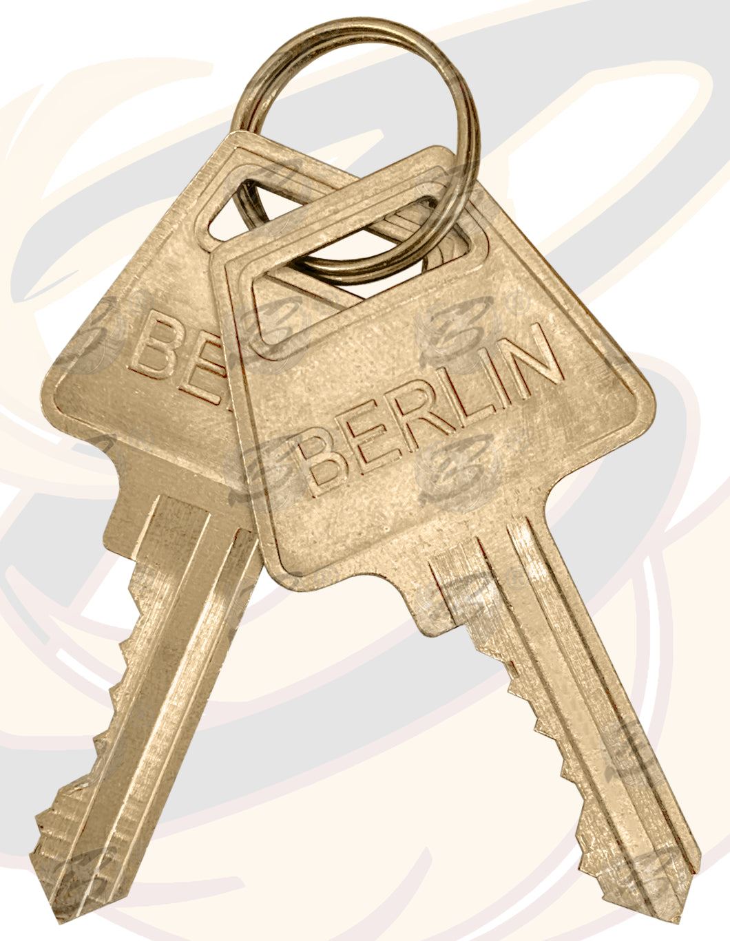 BERLIN 73MM HEAVY DUTY ROUND SHACKLELESS PADLOCK ( x2 )