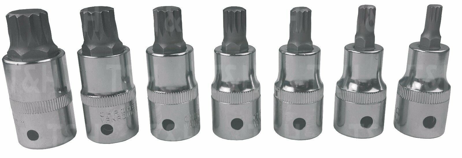 US PRO 26PCS 1/2" DRIVE SPLINE BIT SOCKETS M5 - M16
