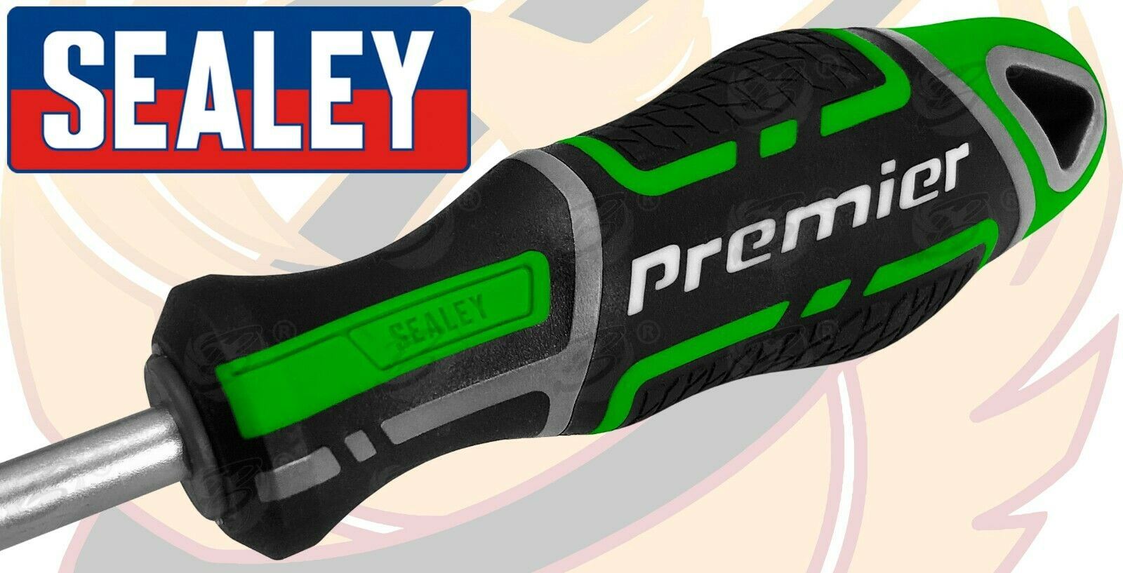 SEALEY 8PCS MAGNETIC SCREWDRIVER SET ( SLOTTED - PHILLIPS - POZIRDRIVE )