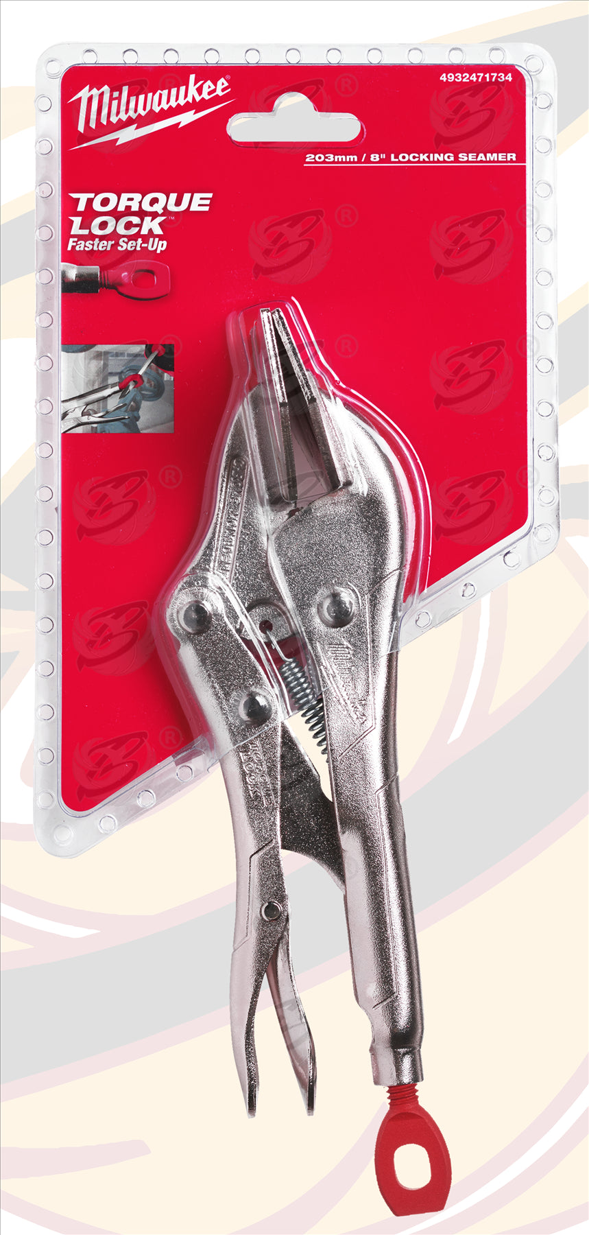 MILWAUKEE 8" SEAMER TORQUE LOCK LOCKING PLIERS