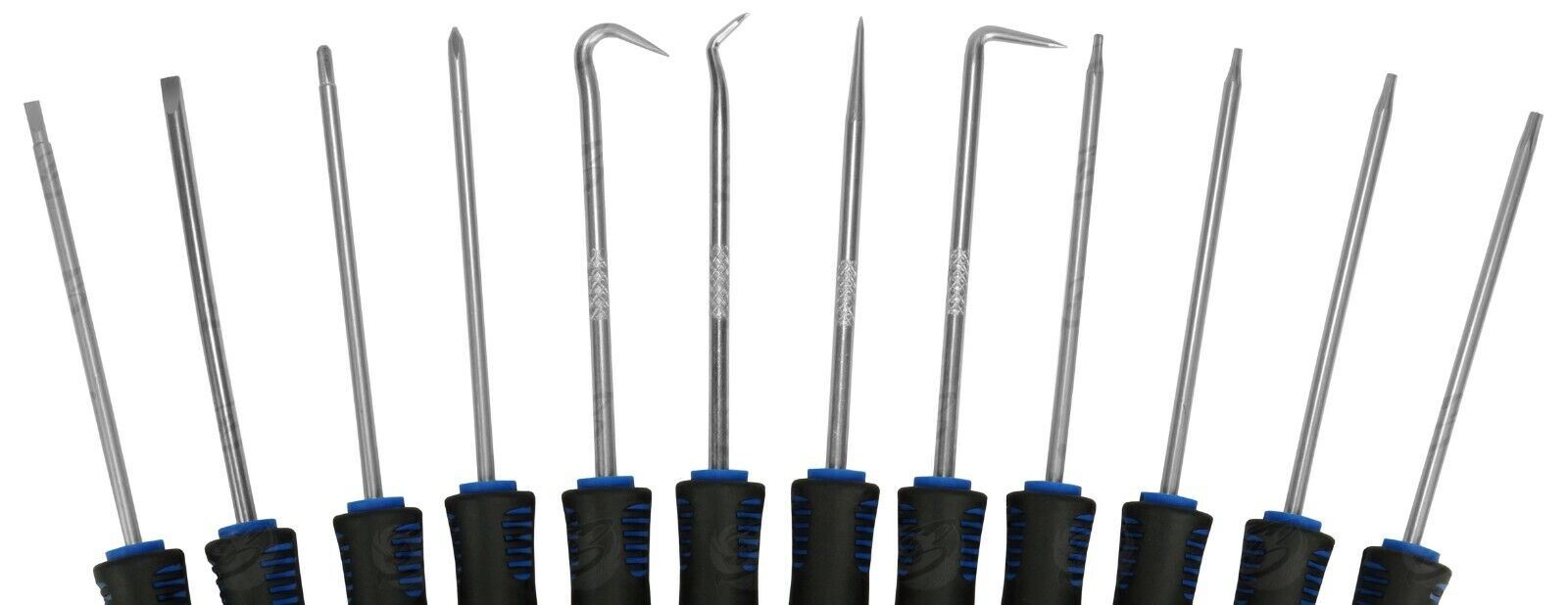 BlueSpot 12 Piece Precision Hook, Pick & Screwdriver Set 07917