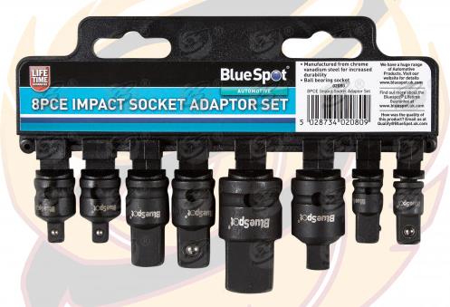BlueSpot 8 Piece Impact Socket Ada Pointers ( 1/4" - 3/4" ) ( 02080 )