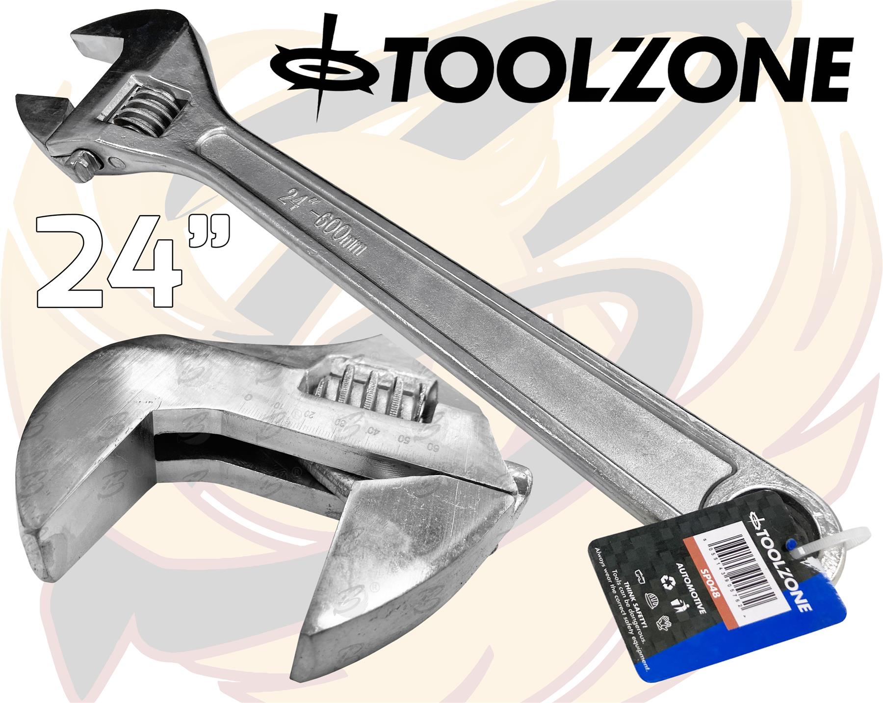 TOOLZONE 24" ADJUSTABLE WRENCH