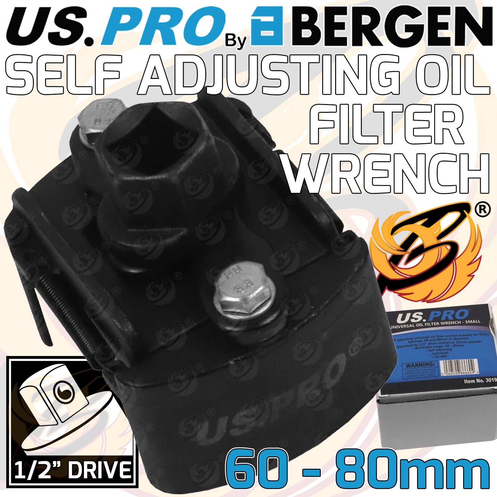 US PRO UNIVERSAL OIL FILTER WRENCH - SMALL