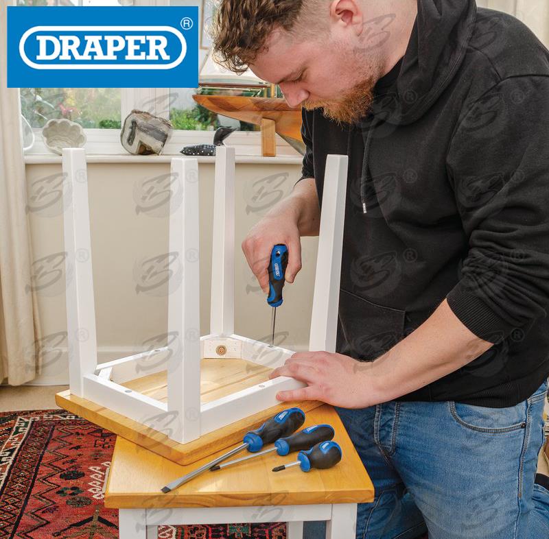 DRAPER 9PCS MAGNETIC SCREWDRIVER SET ( SLOTTED - PHILLIPS - POZIDRIVE )