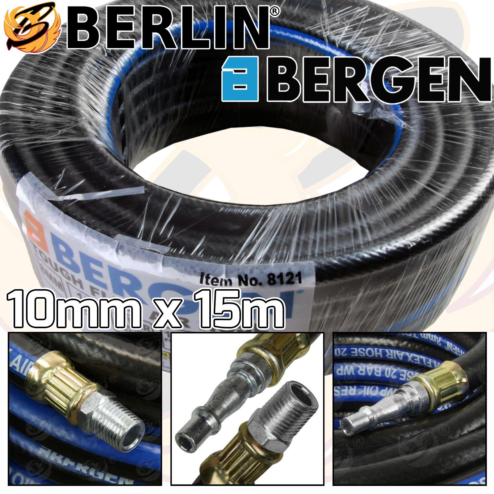 BERGEN 15M ( 50FT ) 3/8" BSPT AIR LINE HOSE