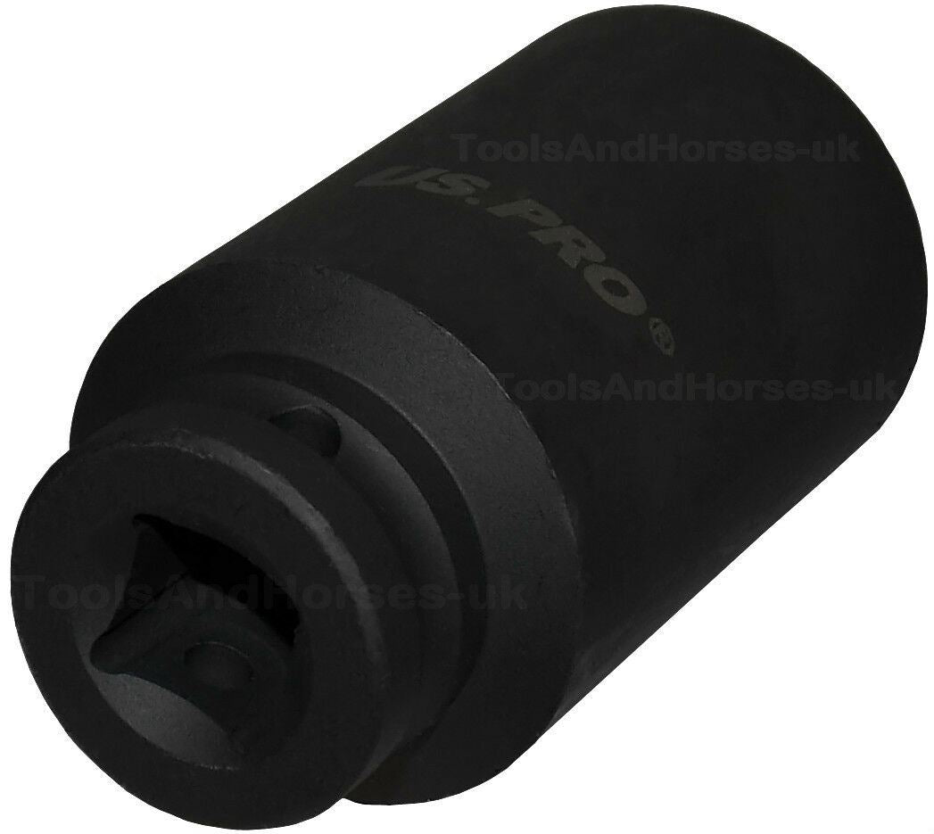 US PRO 19PCS 1/2" DRIVE 6 POINT DEEP IMPACT SOCKETS & EXTENSIONS 10MM - 32MM
