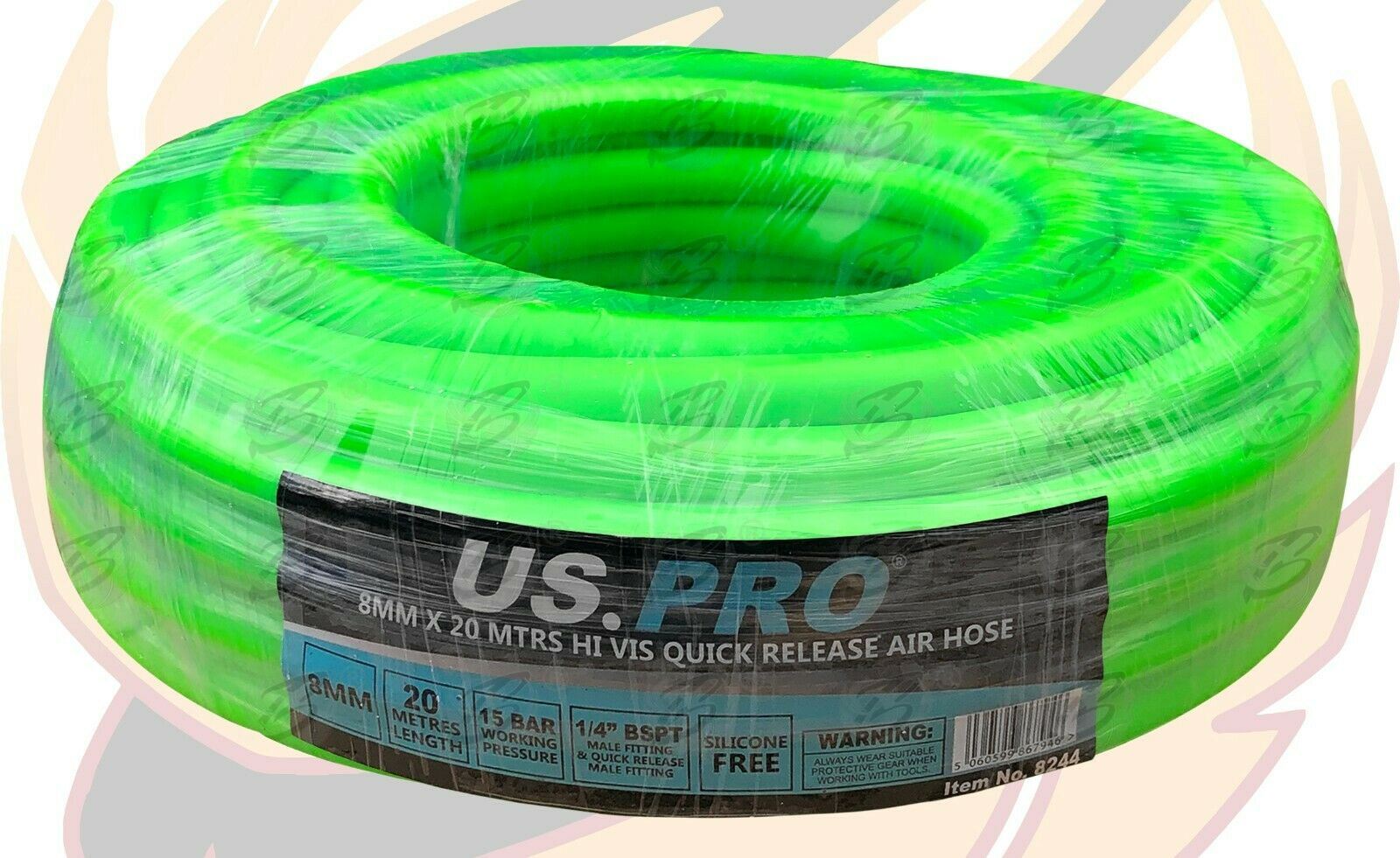 US PRO 20M ( 65FT ) 1/4" BSPT AIR LINE HOSE