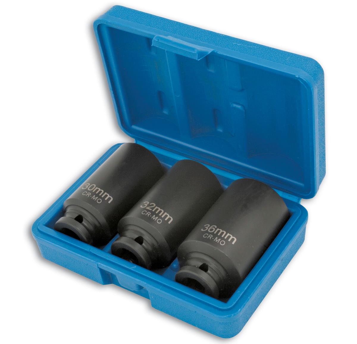 Laser 3 Piece 1/2" Drive 12 Point Impact Sockets 4146