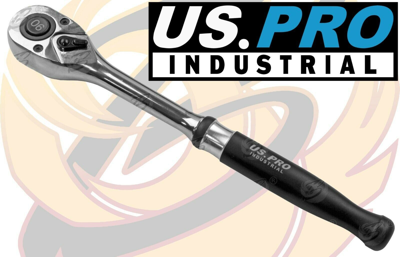 US PRO INDUSTRIAL 1/2" DRIVE 90 TOOTH RATCHET HANDLE