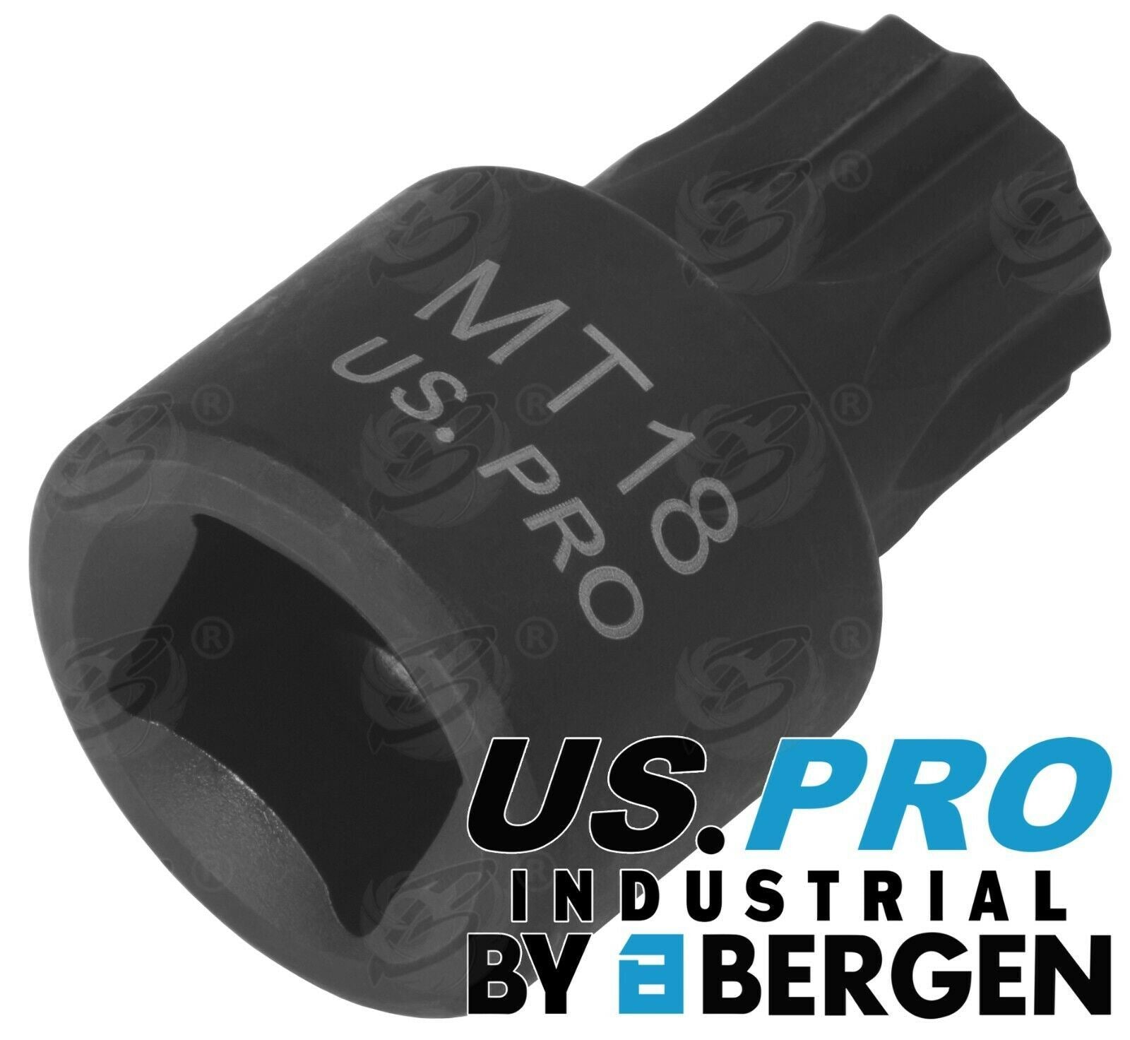 US PRO 9PCS 1/4" & 3/8" & 1/2" DRIVE STUBBY IMPACT SPLINE BIT SOCKETS M4 - M18