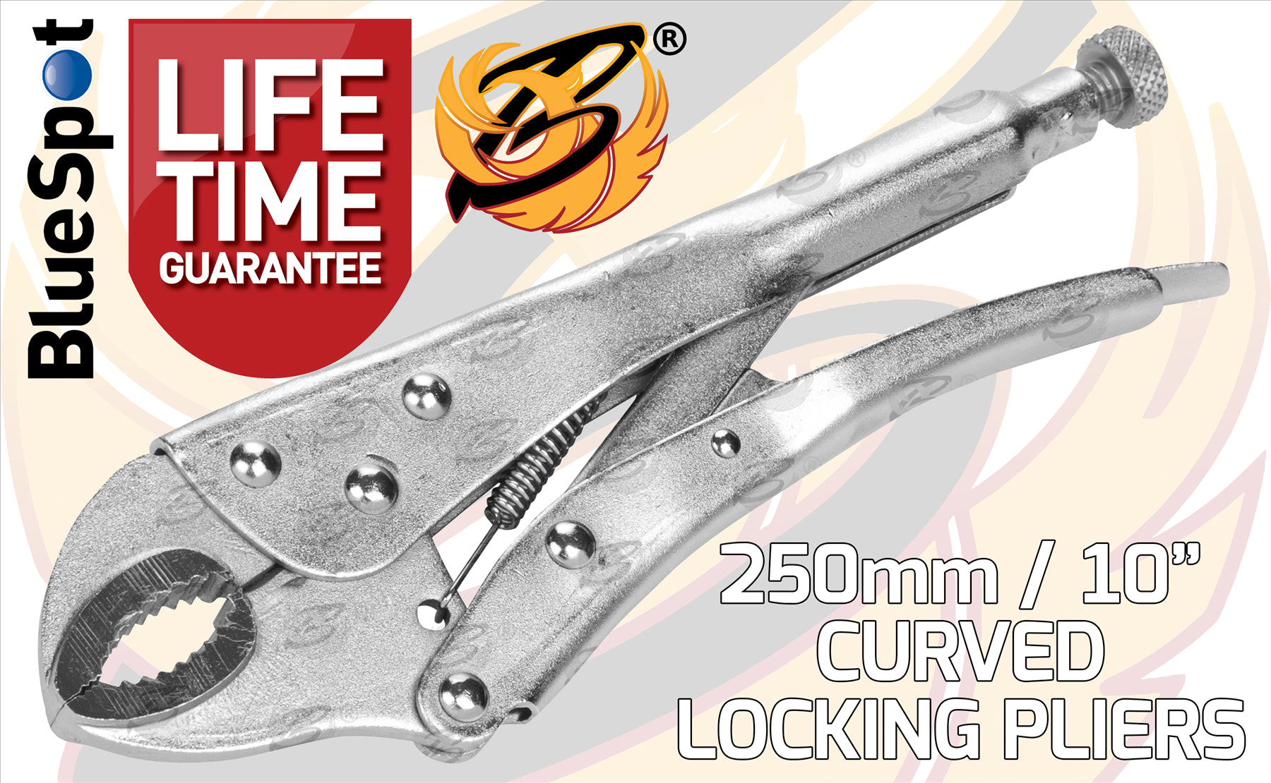 BLUESPOT 250MM (10") CURVED LOCKING PLIER