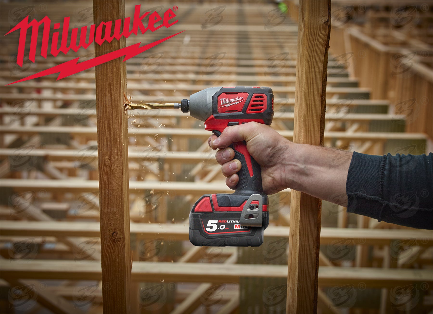 MILWAUKEE 2.5MM HSS TITANIUM METAL RED HEX DRILL BIT