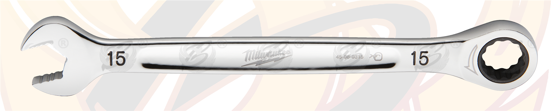 Milwaukee 15mm 144 Teeth Maxbite Ratchet Spanner ( 4932471508 )