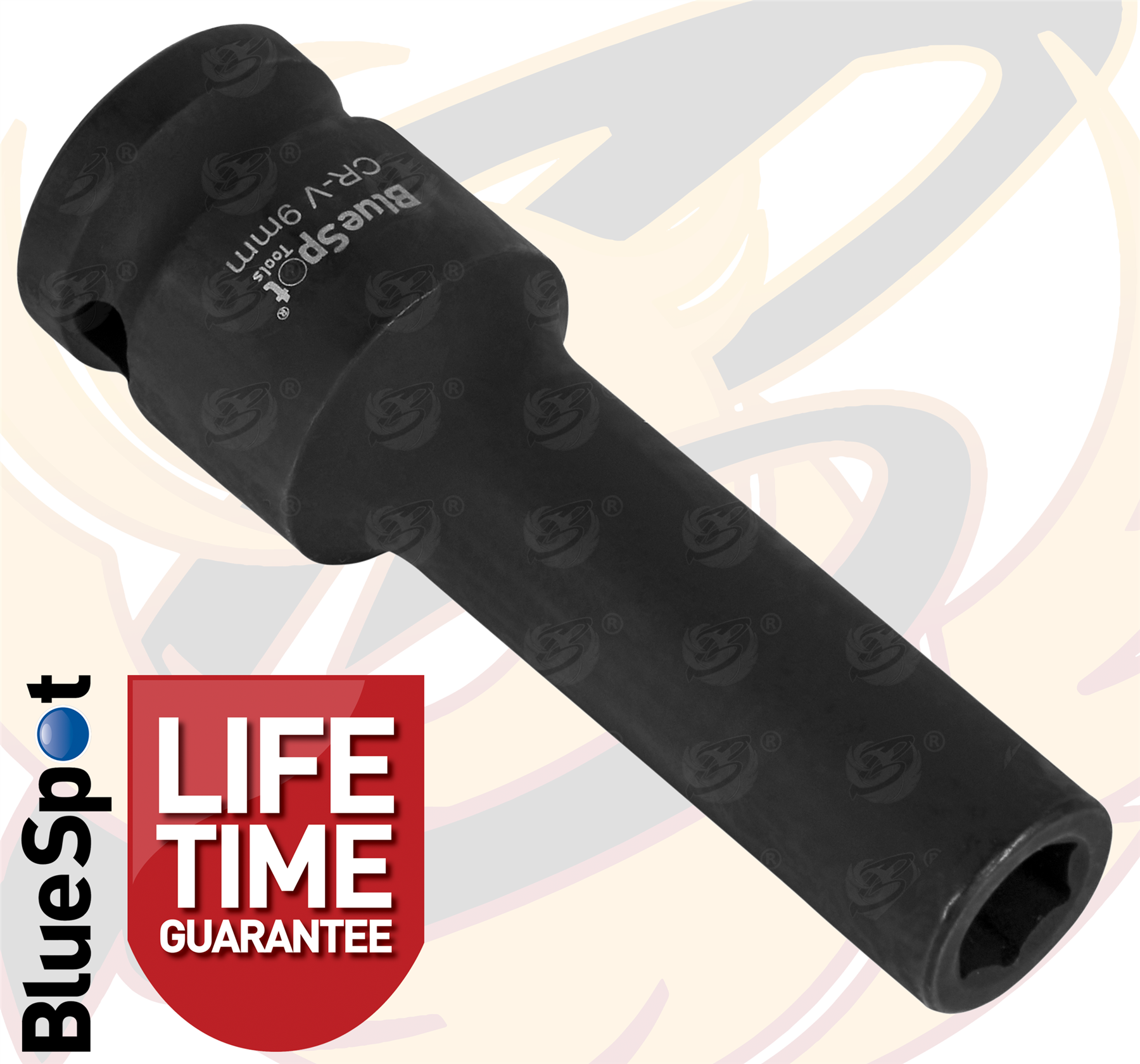 BlueSpot 9mm 1/2" Drive 6 Point Deep Impact Socket ( Single ) ( 01652 )