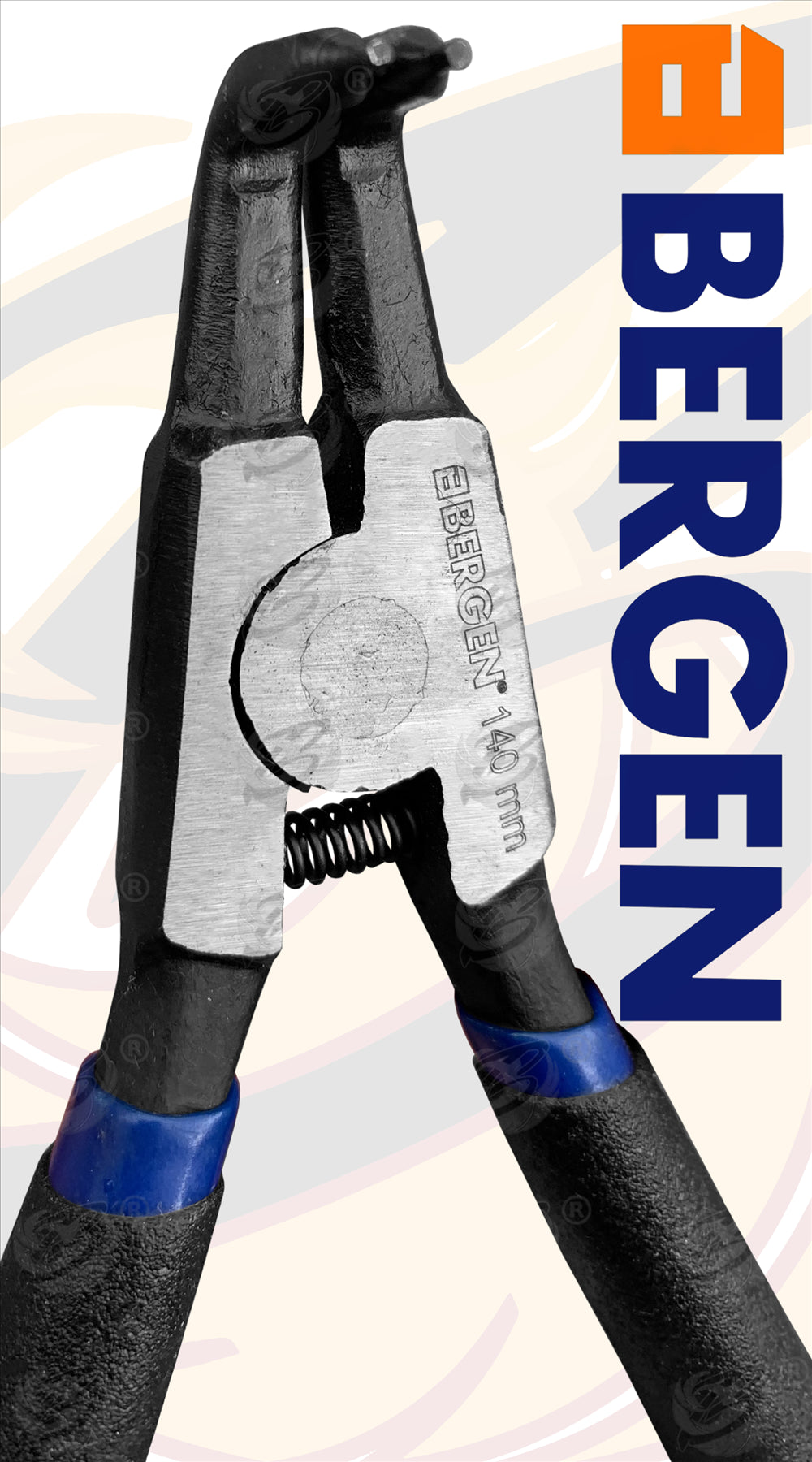 BERGEN 4PCS 5" CIRCLIP PLIER SET