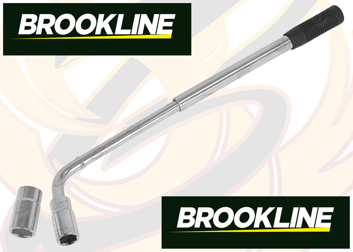 BROOKLINE 1/2" DRIVE EXTENDABLE TYRE WRENCH ( 17MM - 19MM - 21MM - 23MM )