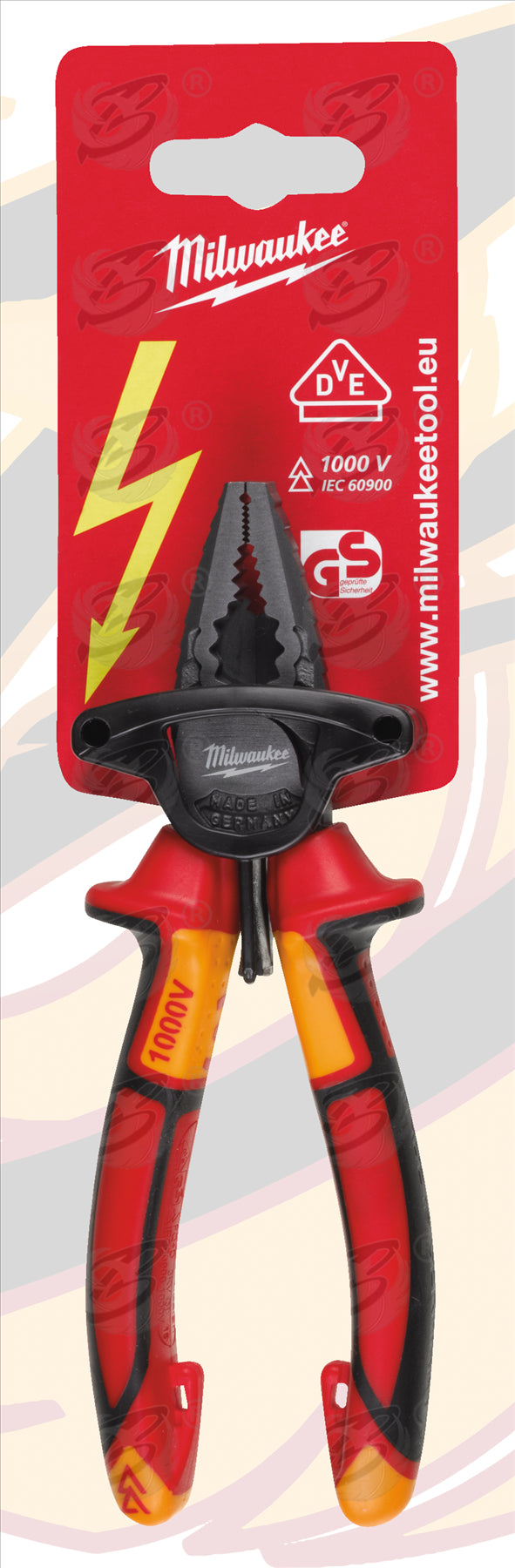 MILWAUKEE 1000V VDE COMBINATION PLIERS 180MM