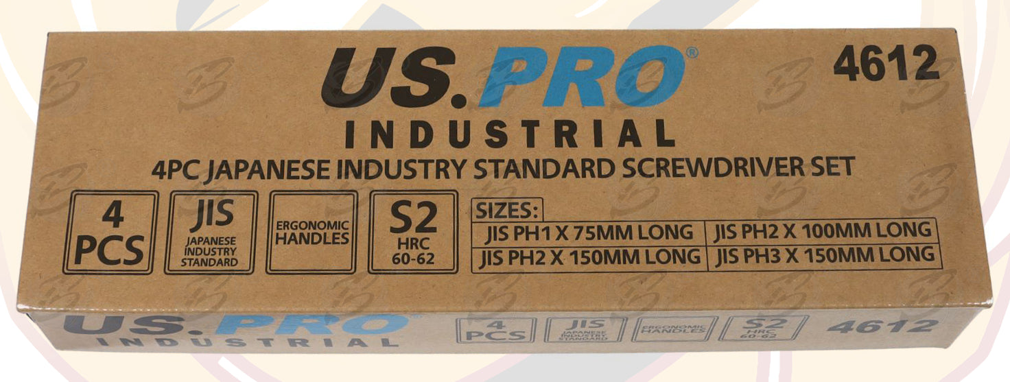 US PRO INDUSTRIAL 4PCS JIS ( JAPANESE INDUSTRIAL SCREWDRIVERS )
