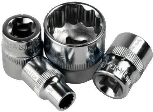 US PRO 17PCS 1/2" DRIVE 12 POINT SHALLOW SOCKETS 10MM - 30MM