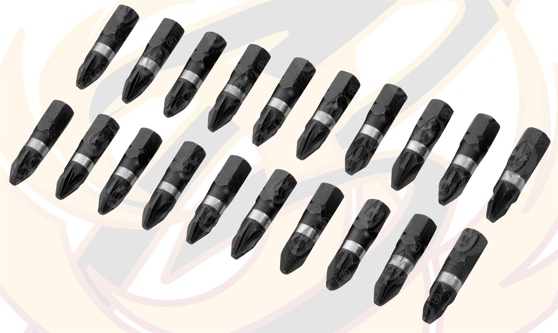 BlueSpot 20 Piece x PZ2 x 25mm Impact Drill / Driver Bits ( 14121 )