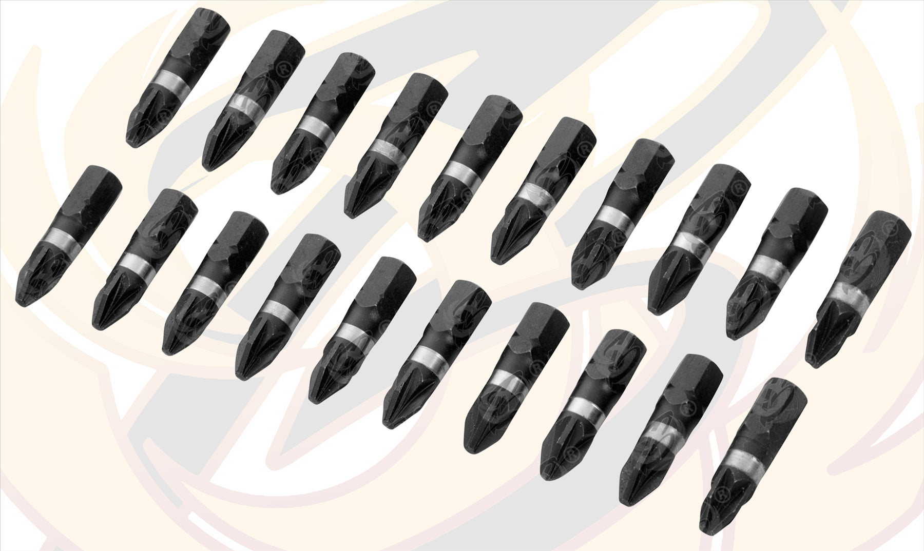 BLUESPOT 20PCS x PZ2 x 25mm IMPACT DRILL / DRIVER BITS