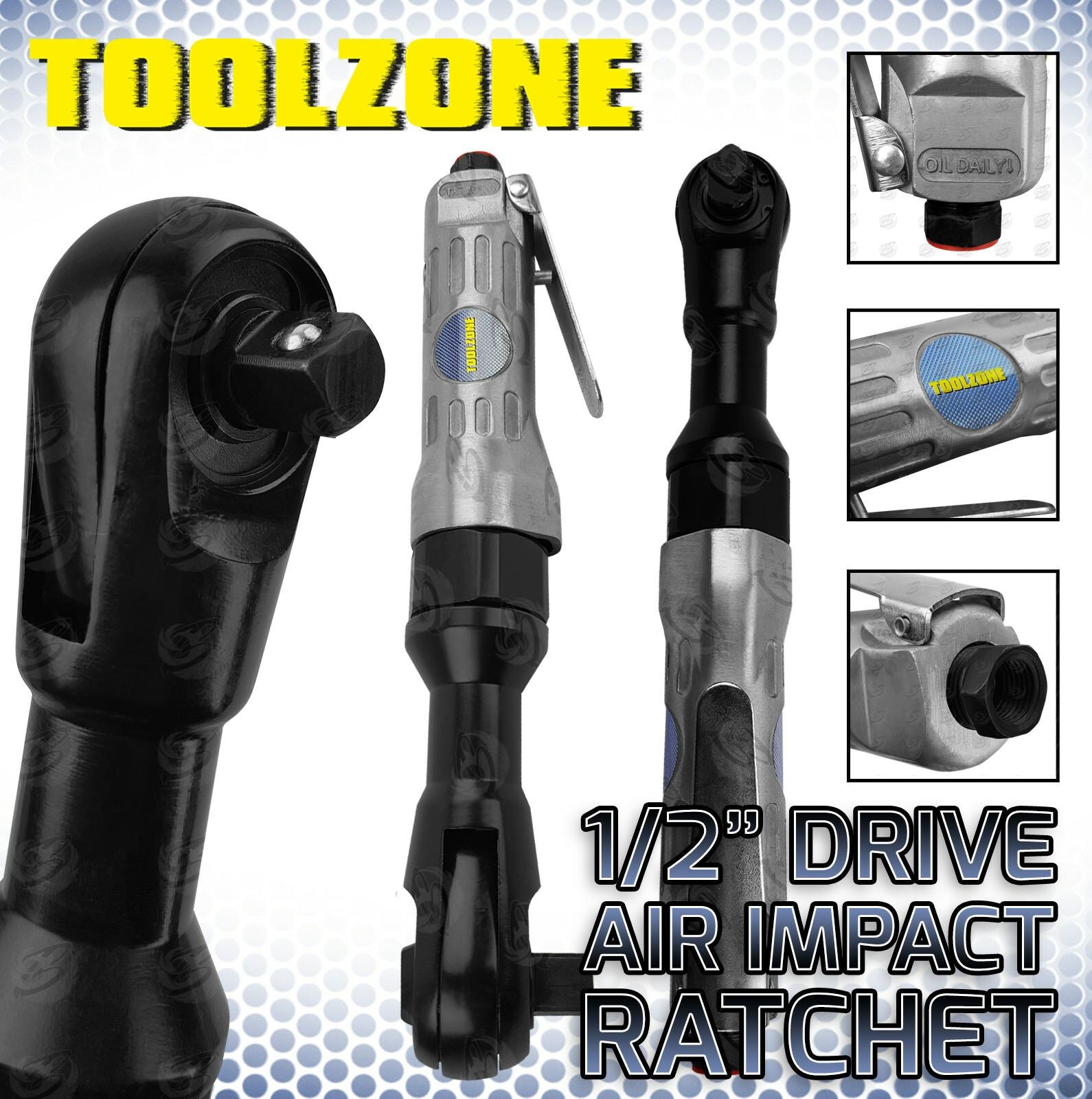 Toolzone 1/2" Drive Air Impact Ratchet Wrench ( AT004 )