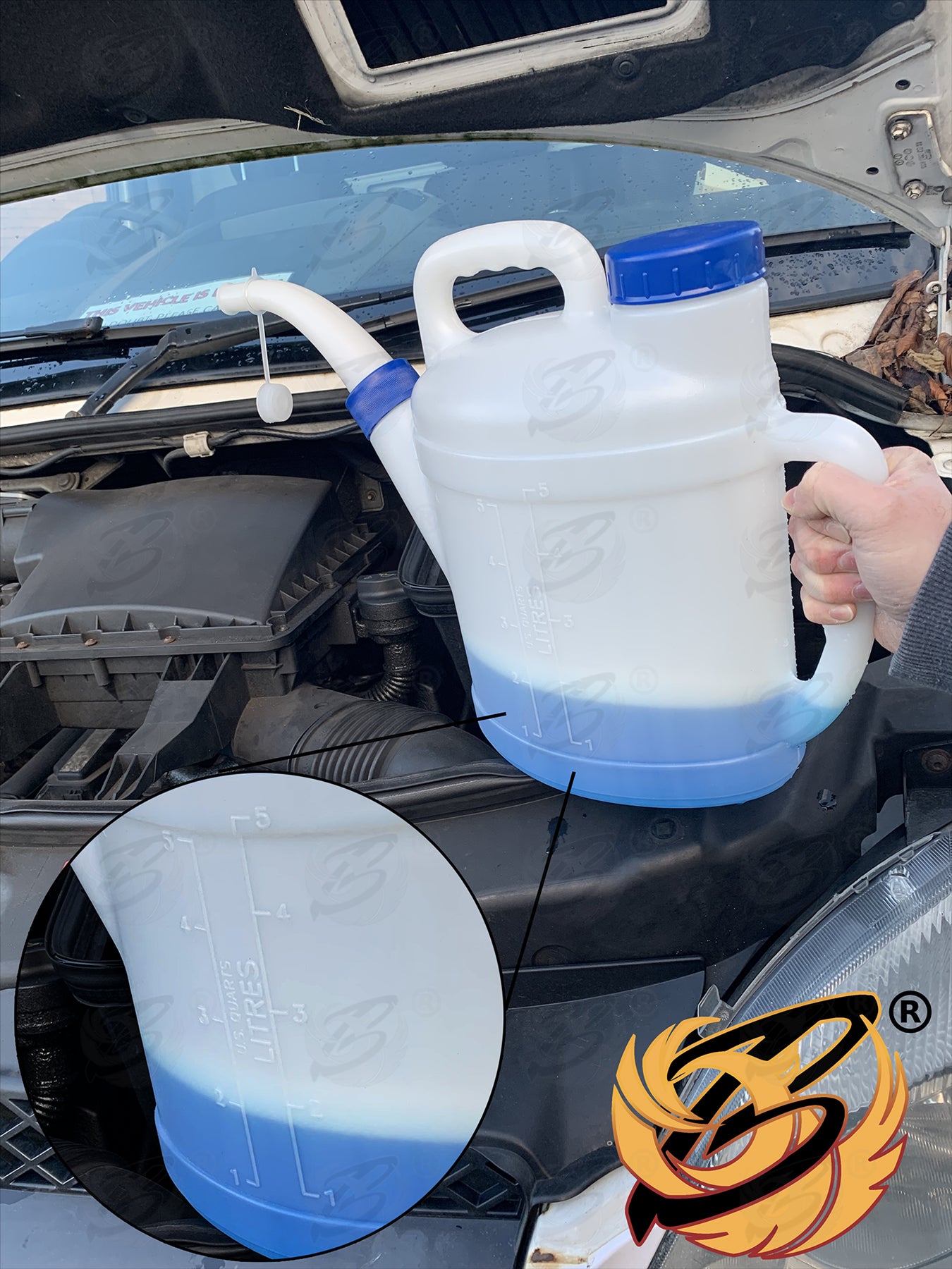 US PRO 5L MEASURING JUG WITH SPOUT