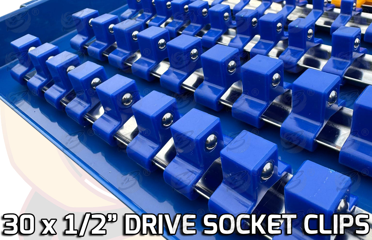 US PRO 110 CLIP & BIT 1/4" & 3/8" & 1/2" DRIVE SOCKET RAILS