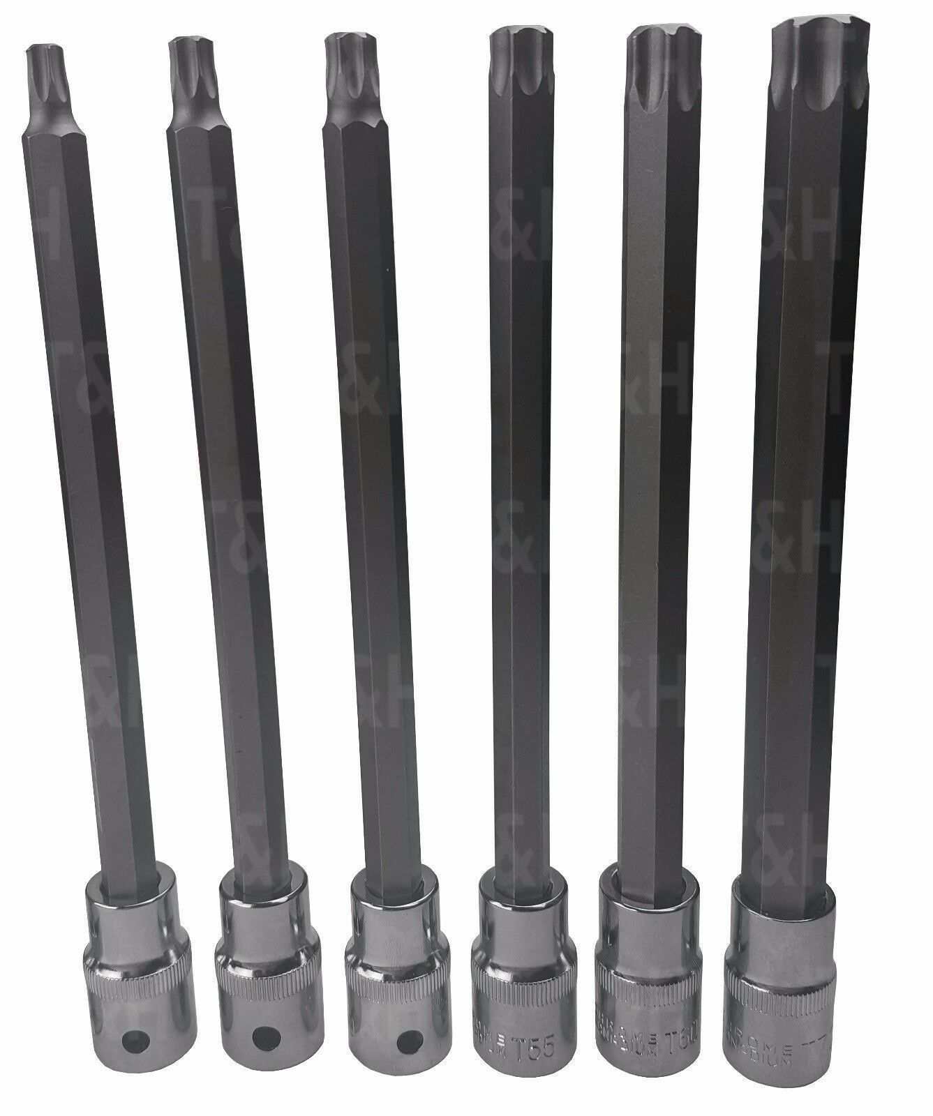 BERGEN 32PCS 1/2" DRIVE TORX BIT SOCKETS T20 - T70