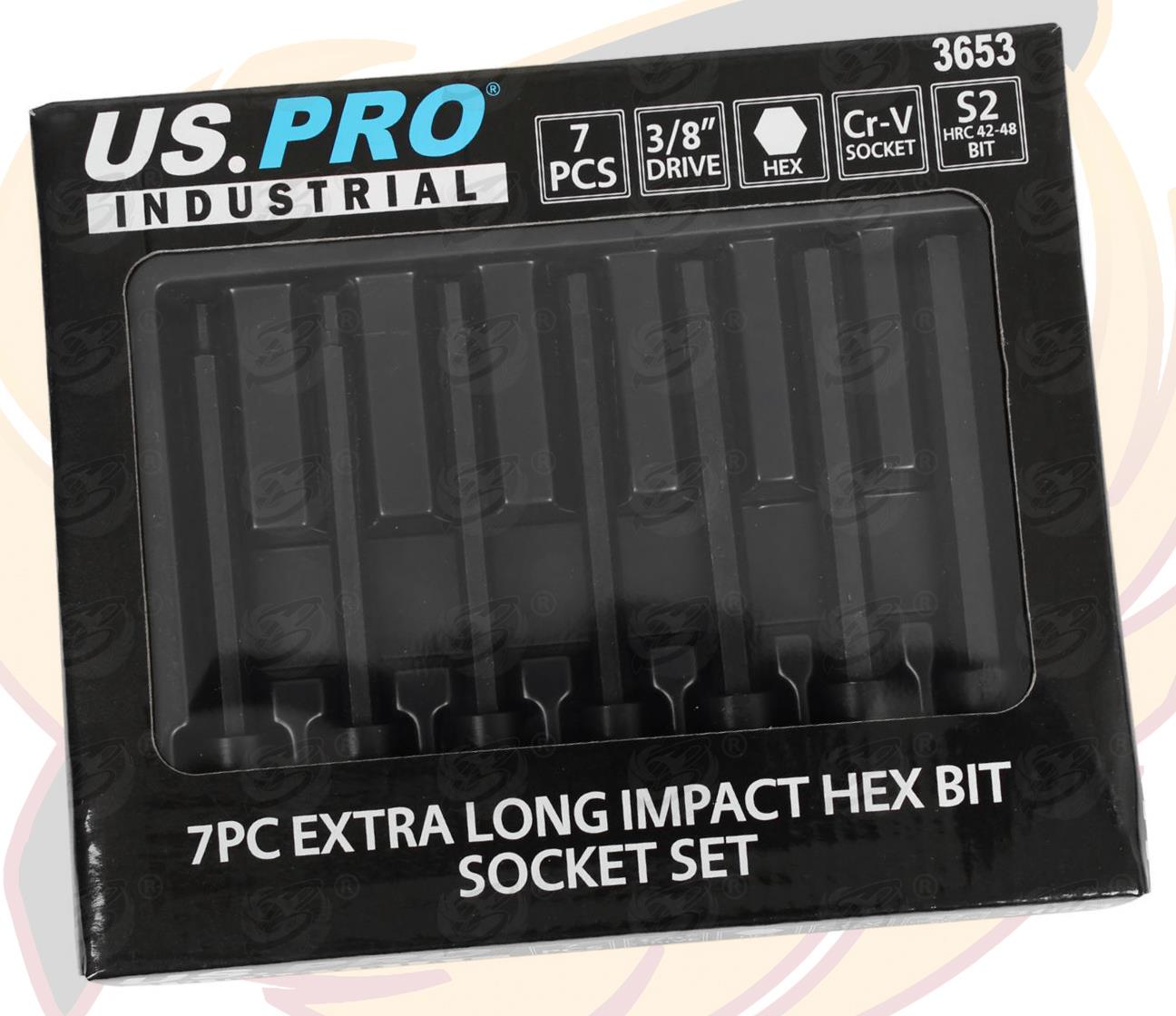 US PRO IMPACT 14PCS 3/8" DRIVE LONG & SHORT HEX BIT SOCKET SET H3 - H10