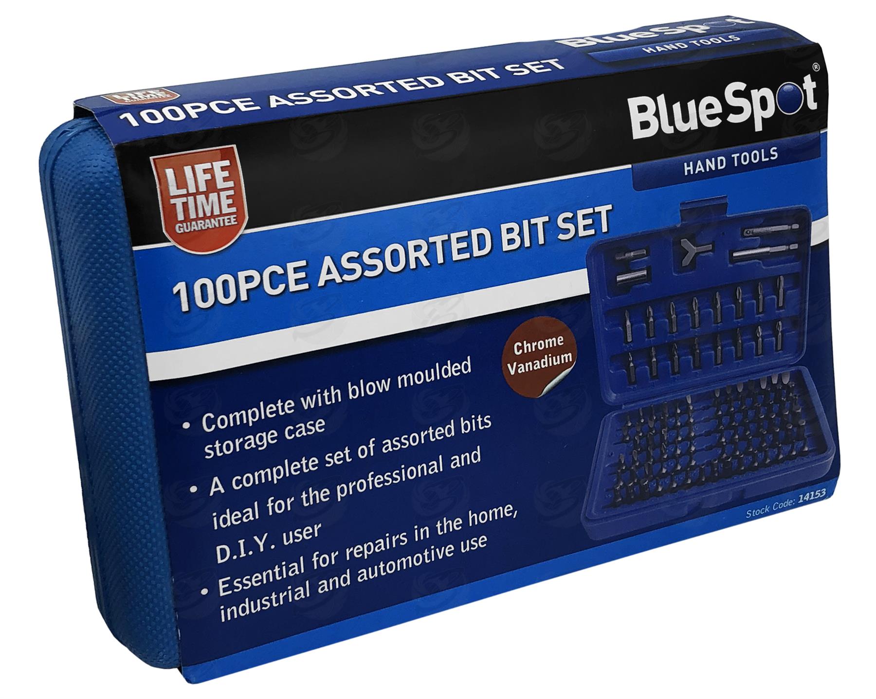 BlueSpot 100 Piece Security Driver Bit Set ( 14153 )