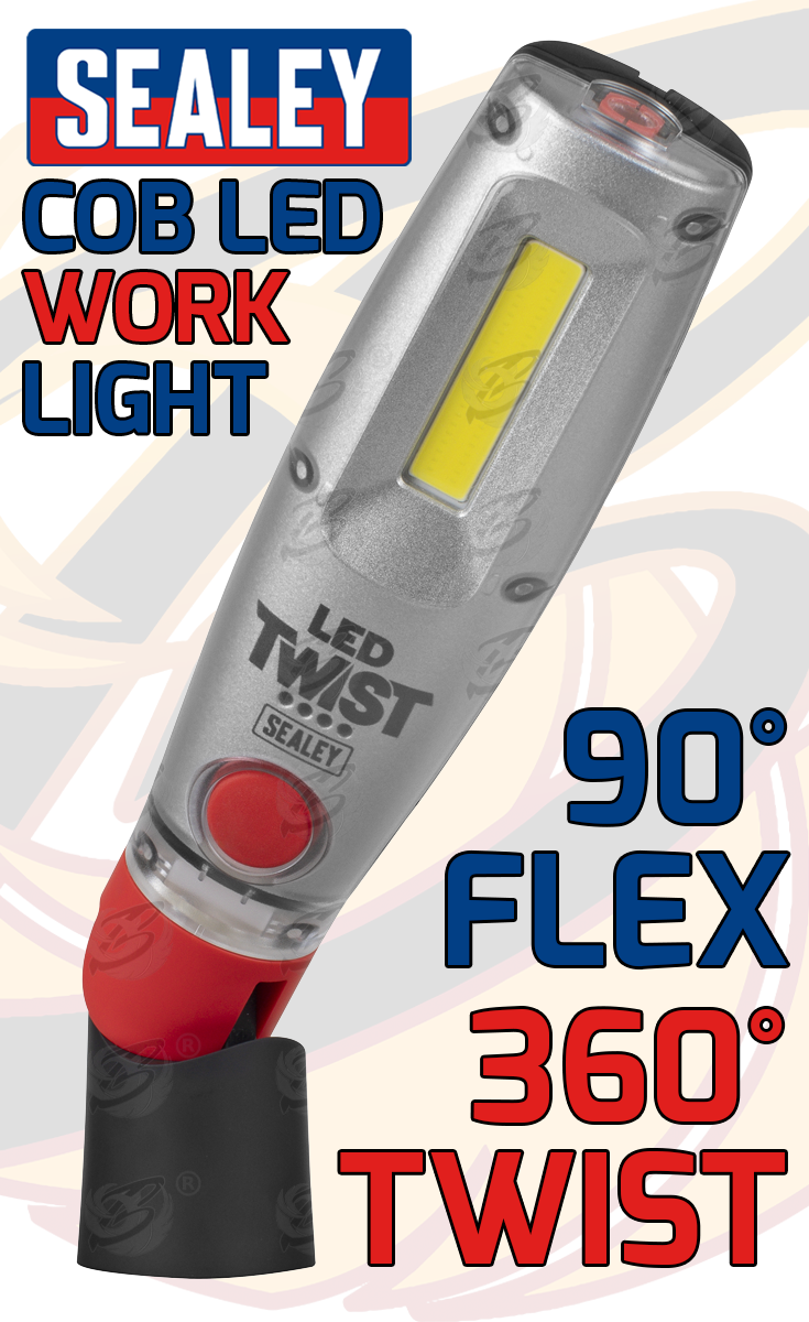 Sealey Rechargeable Cob Led Li - Ion Work Light ( 2000Lm ) ( LED2001 )
