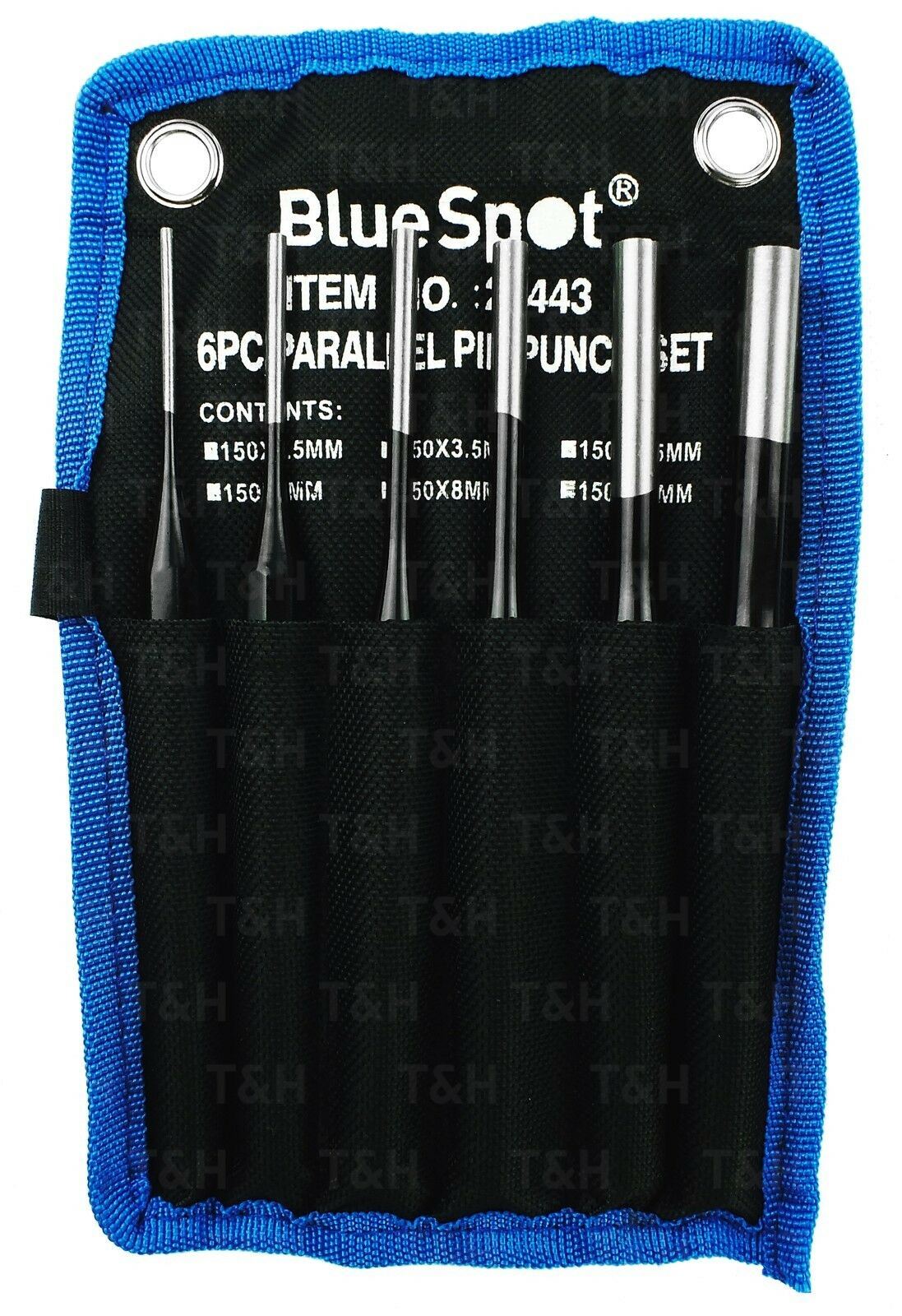 BLUESPOT 6PCS PIN PUNCH SET