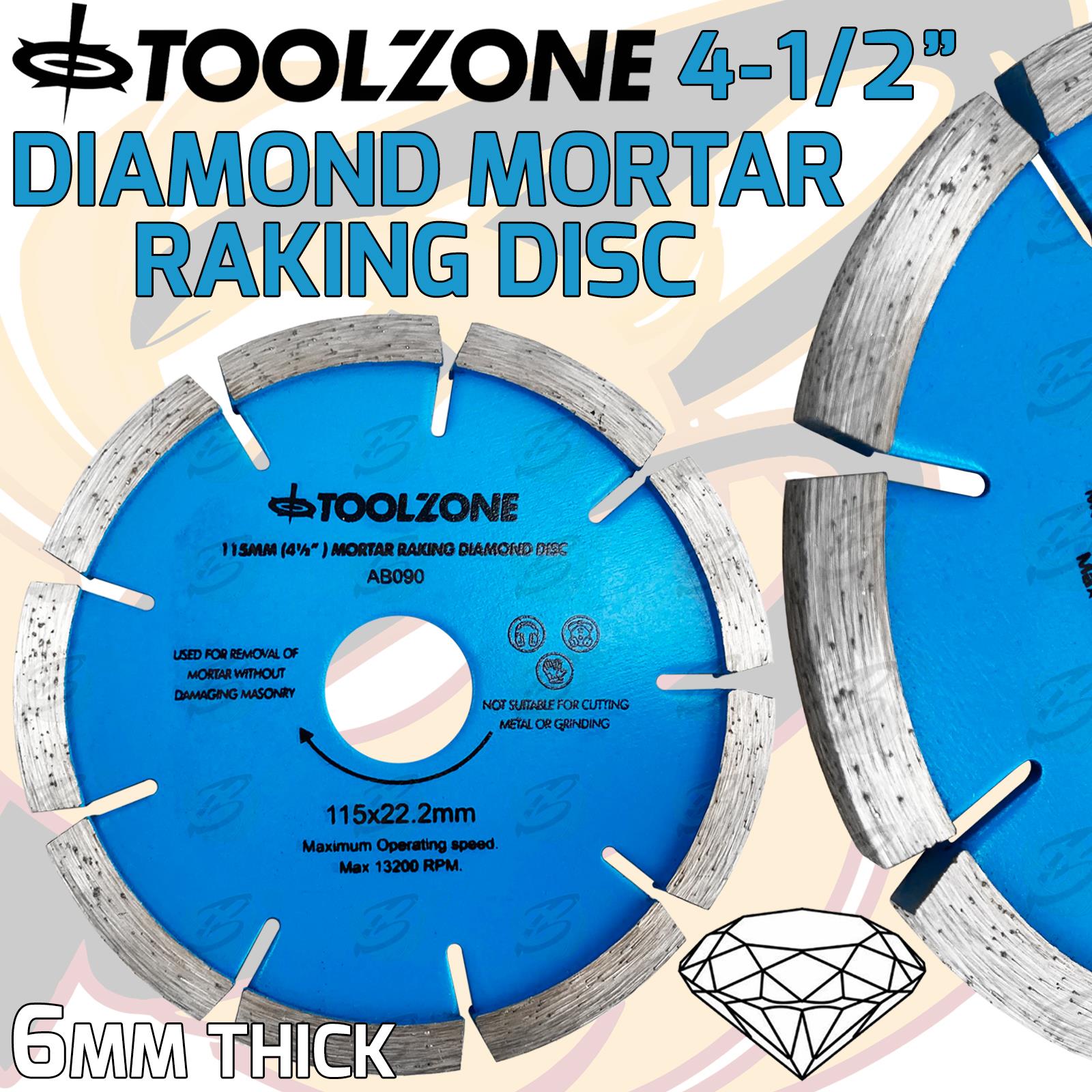 Toolzone 4.5" ( 115mm ) Mortar Raking Disc ( x 1 ) ( AB090 )