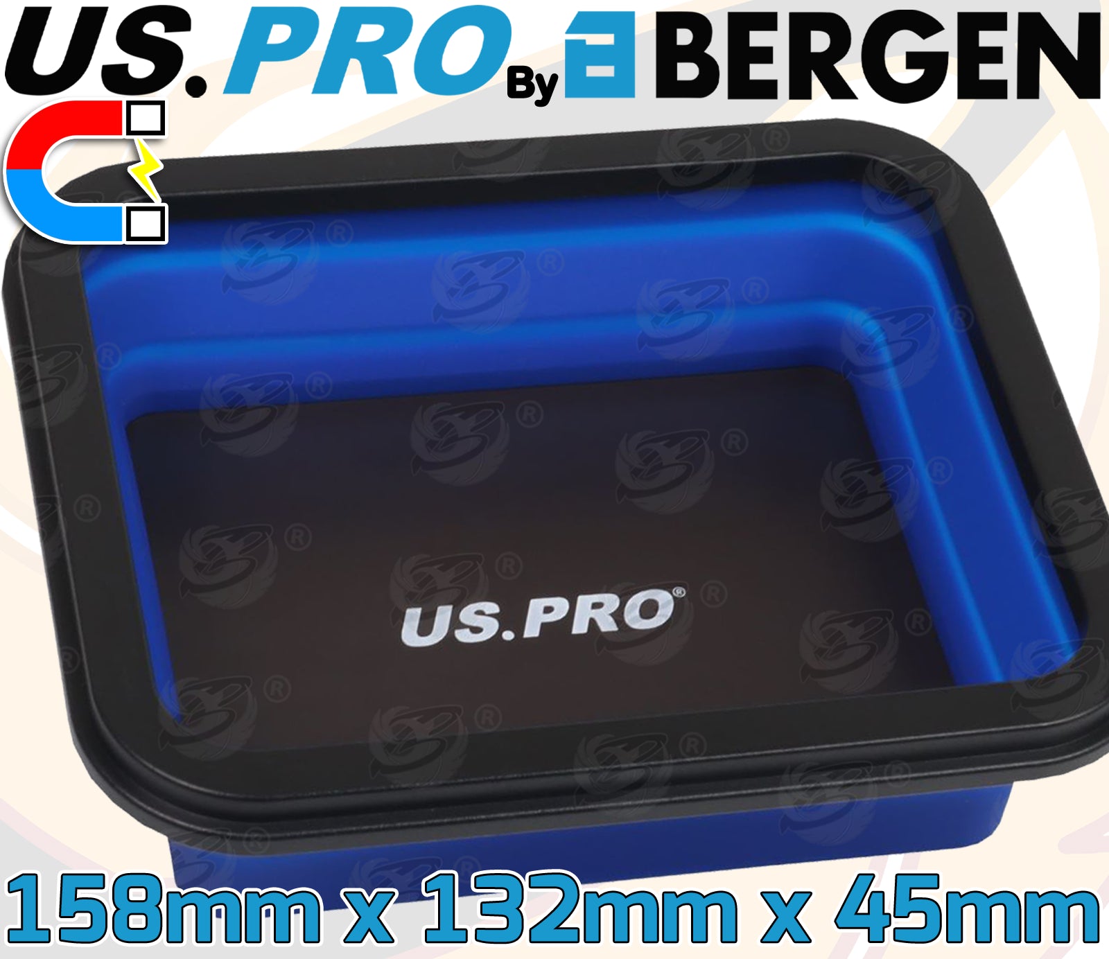 US PRO 3PCS COLLAPSIBLE MAGNETIC PARTS TRAY