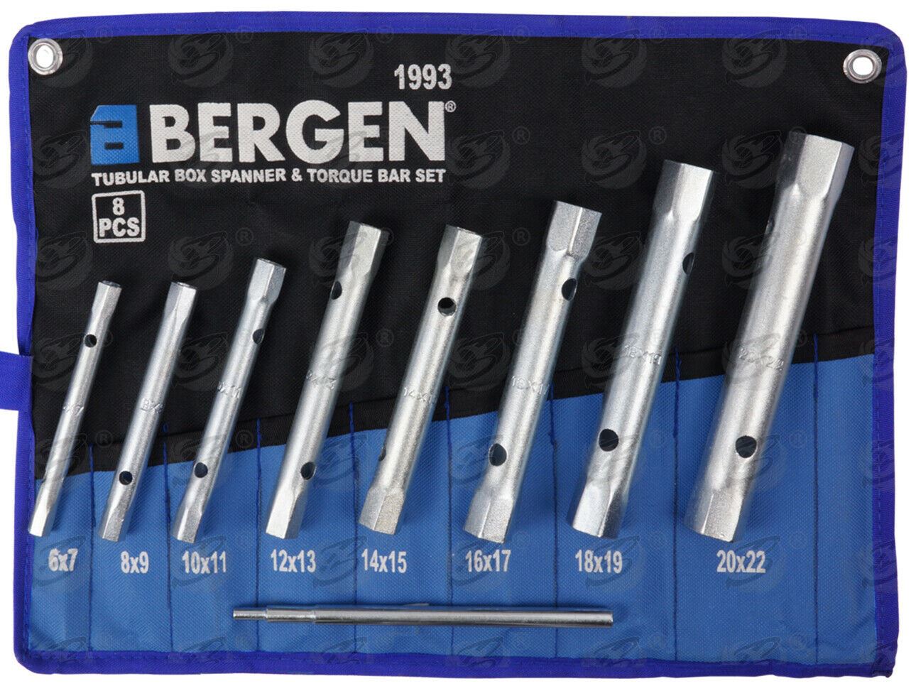 US PRO 8PCS TUBULAR BOX SPANNERS 6MM - 22MM