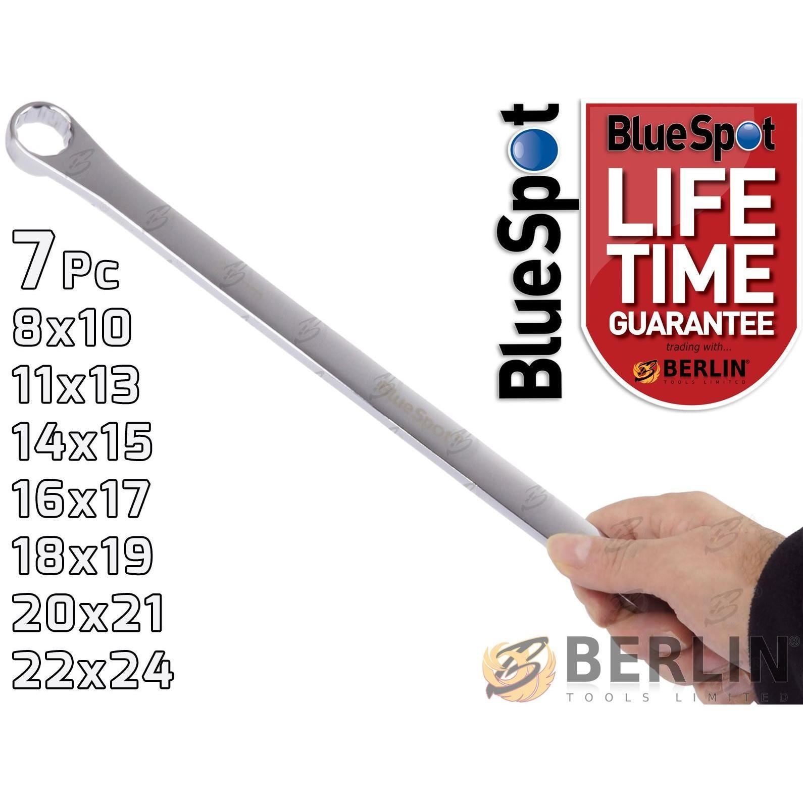 BlueSpot 7 Piece Extra Long Aviations Spanners 8mm - 24mm ( 04305 )
